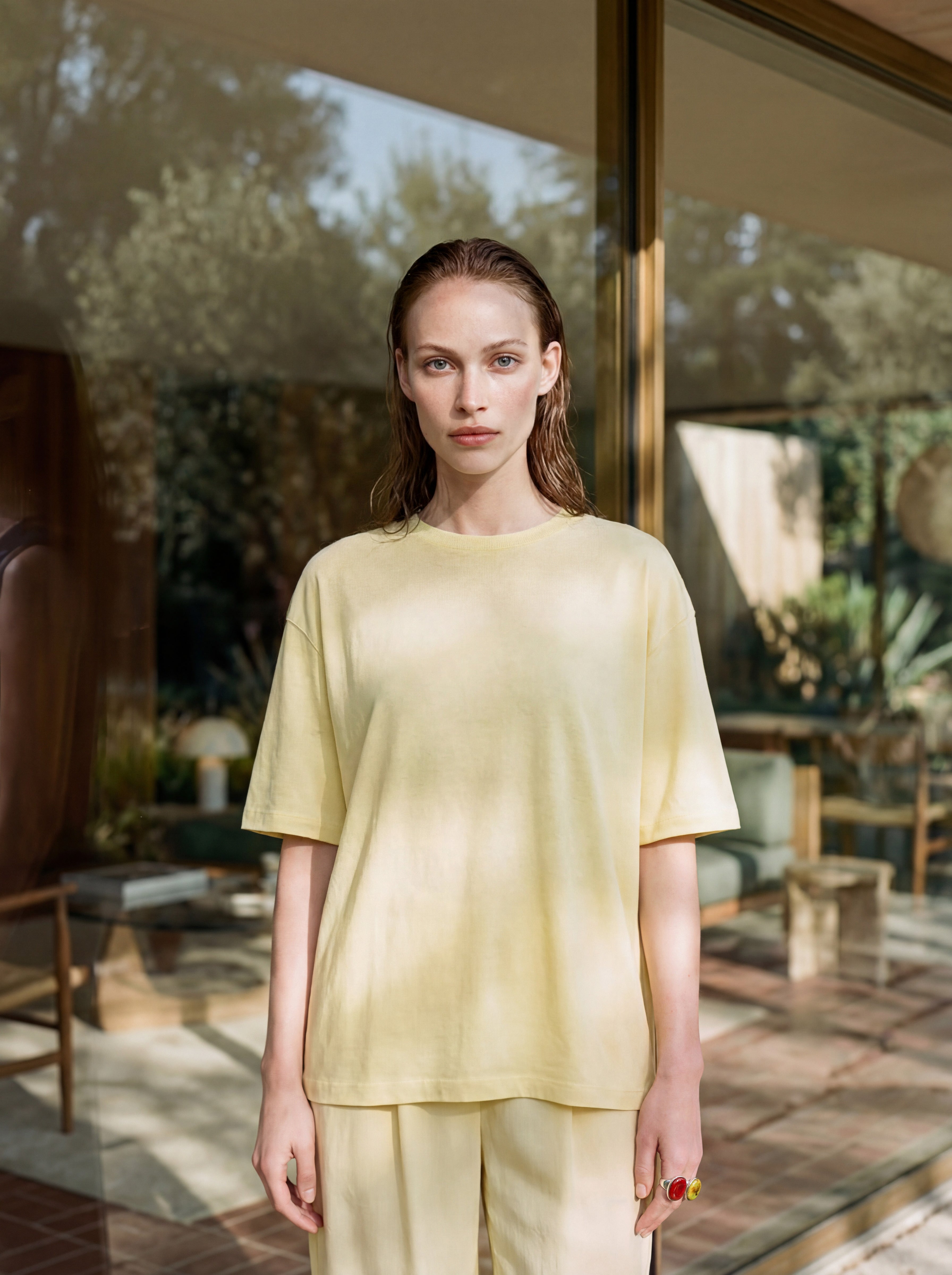 oversize t shirt yellow