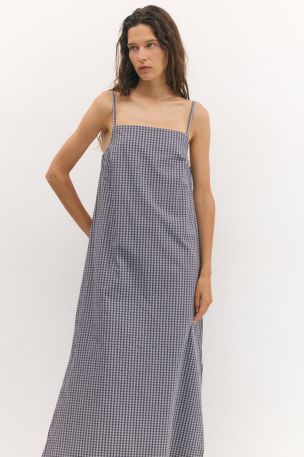 Everyday dress gray Plaid