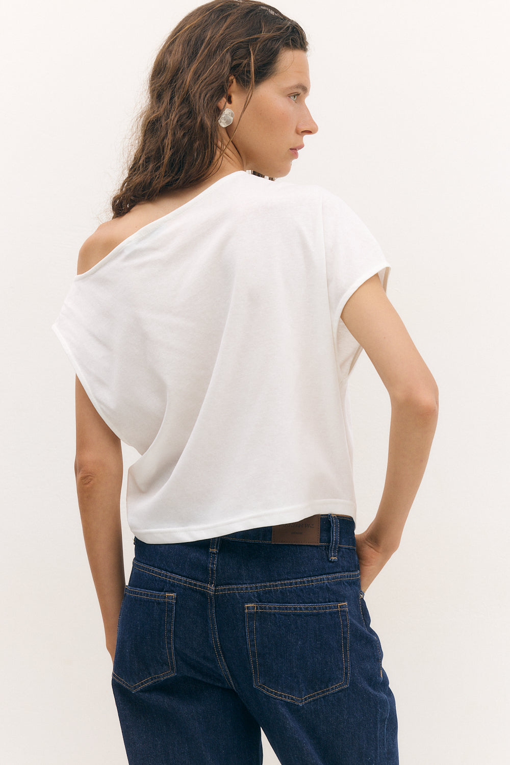 off shoulder top white