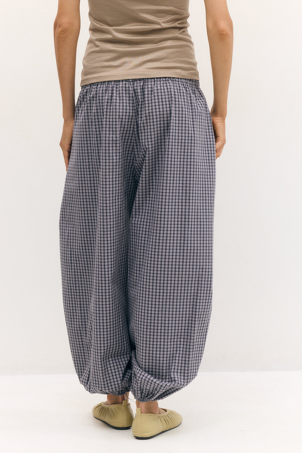 Balloon Pants gray Plaid