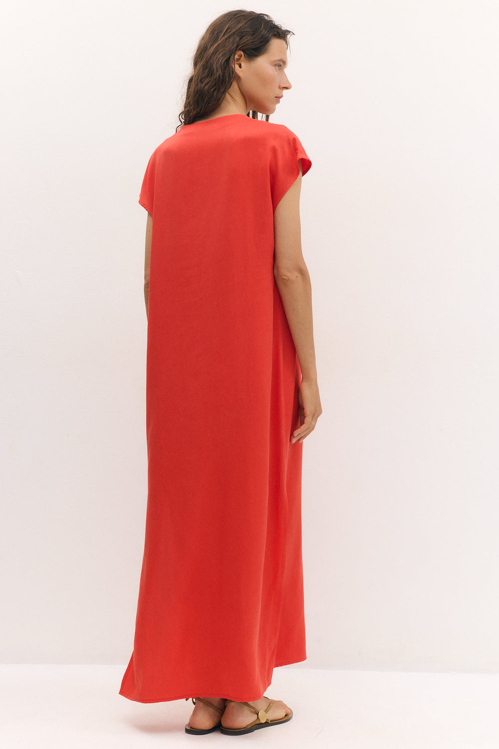 TIE V DRESS RED