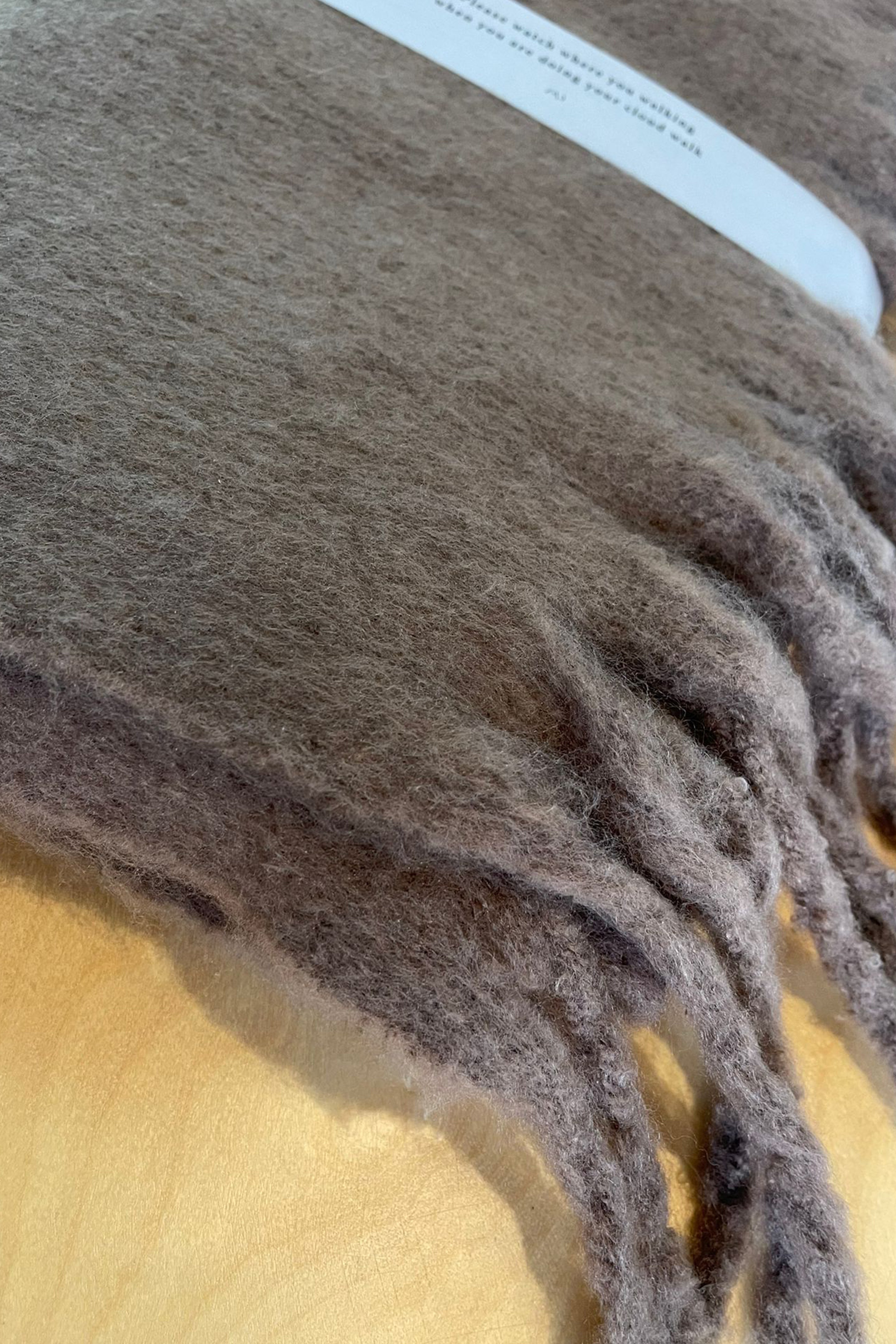 Cozy cashmere scarf Brown