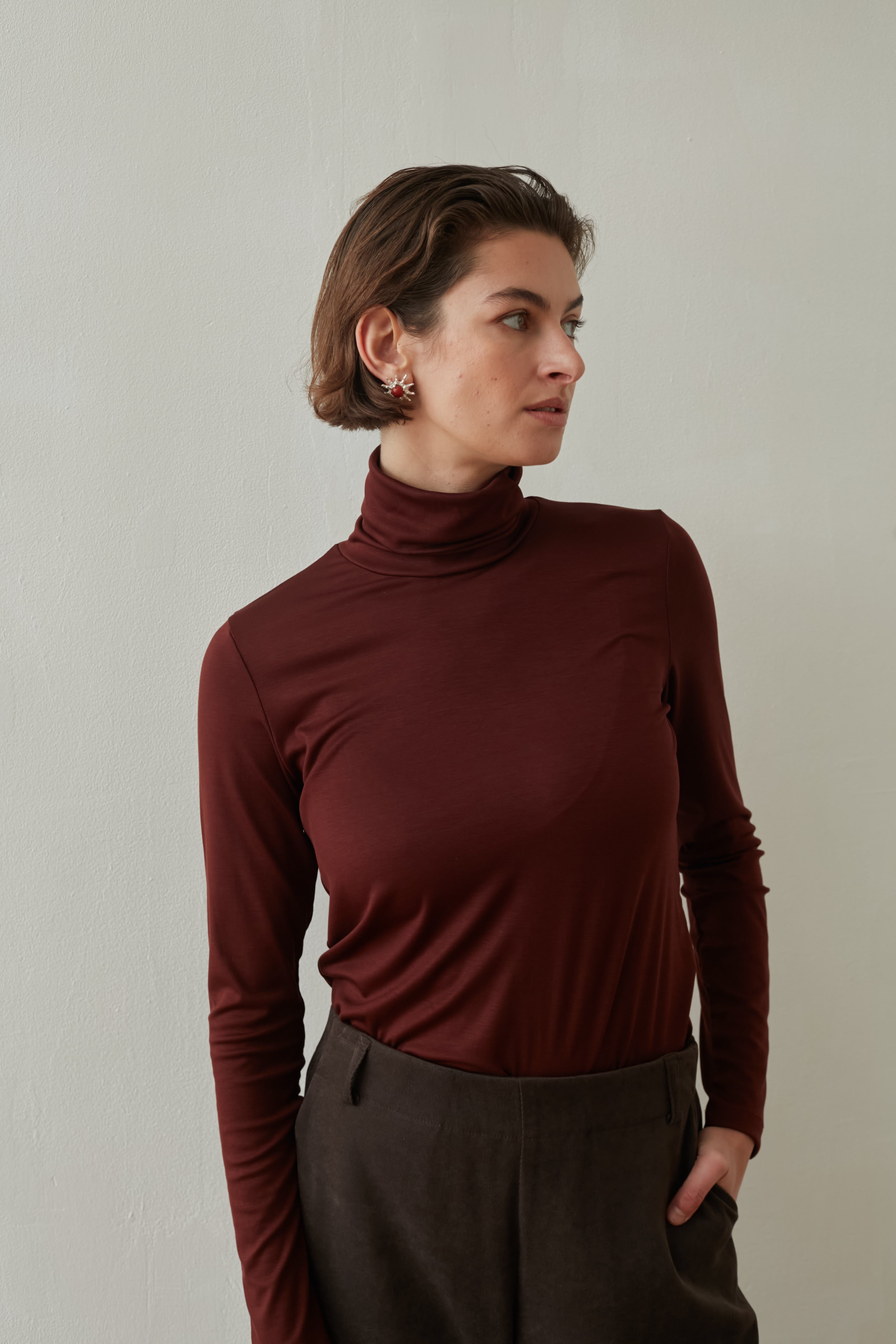 Haze turtleneck Cognac