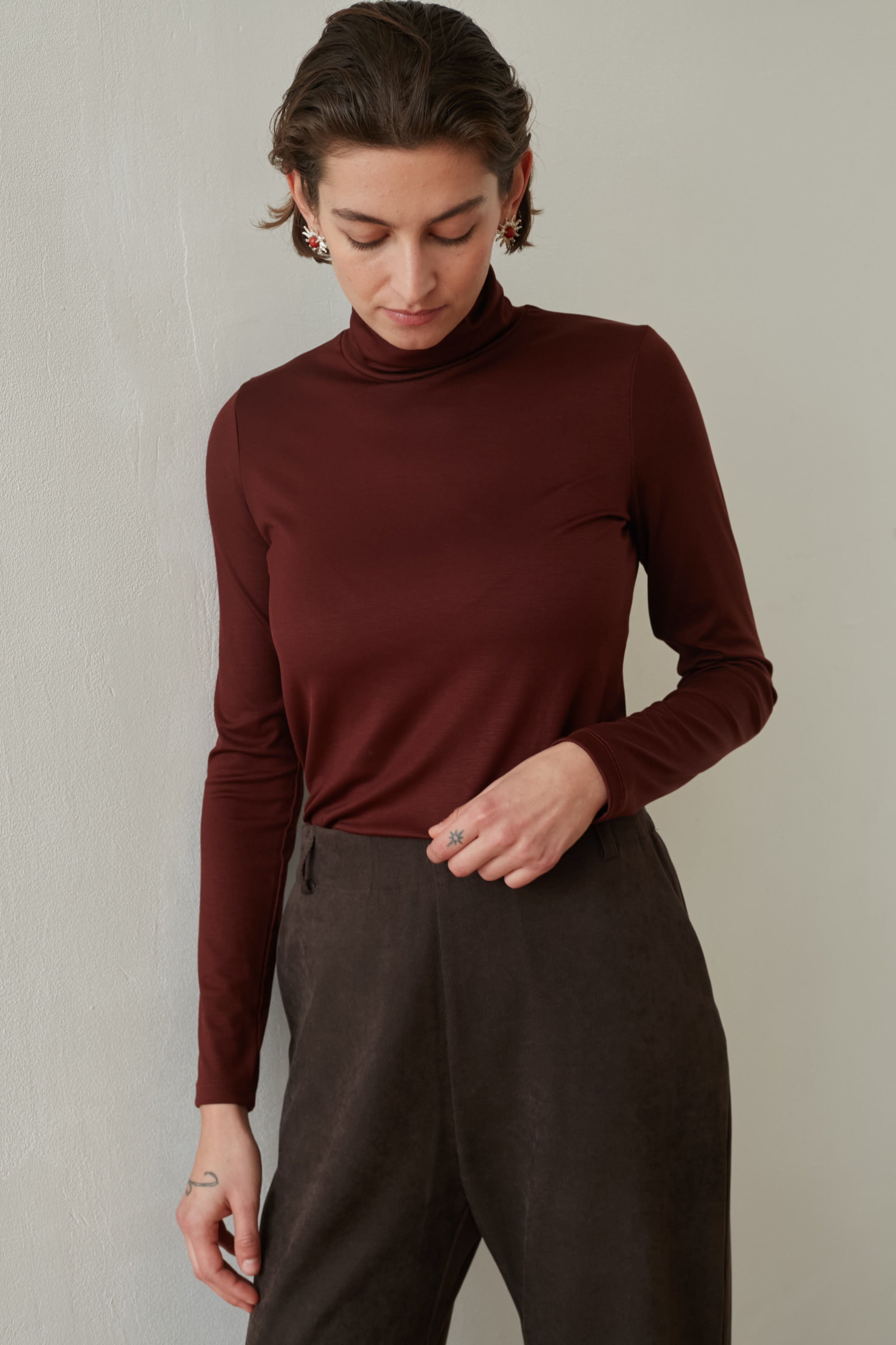 Haze turtleneck Cognac
