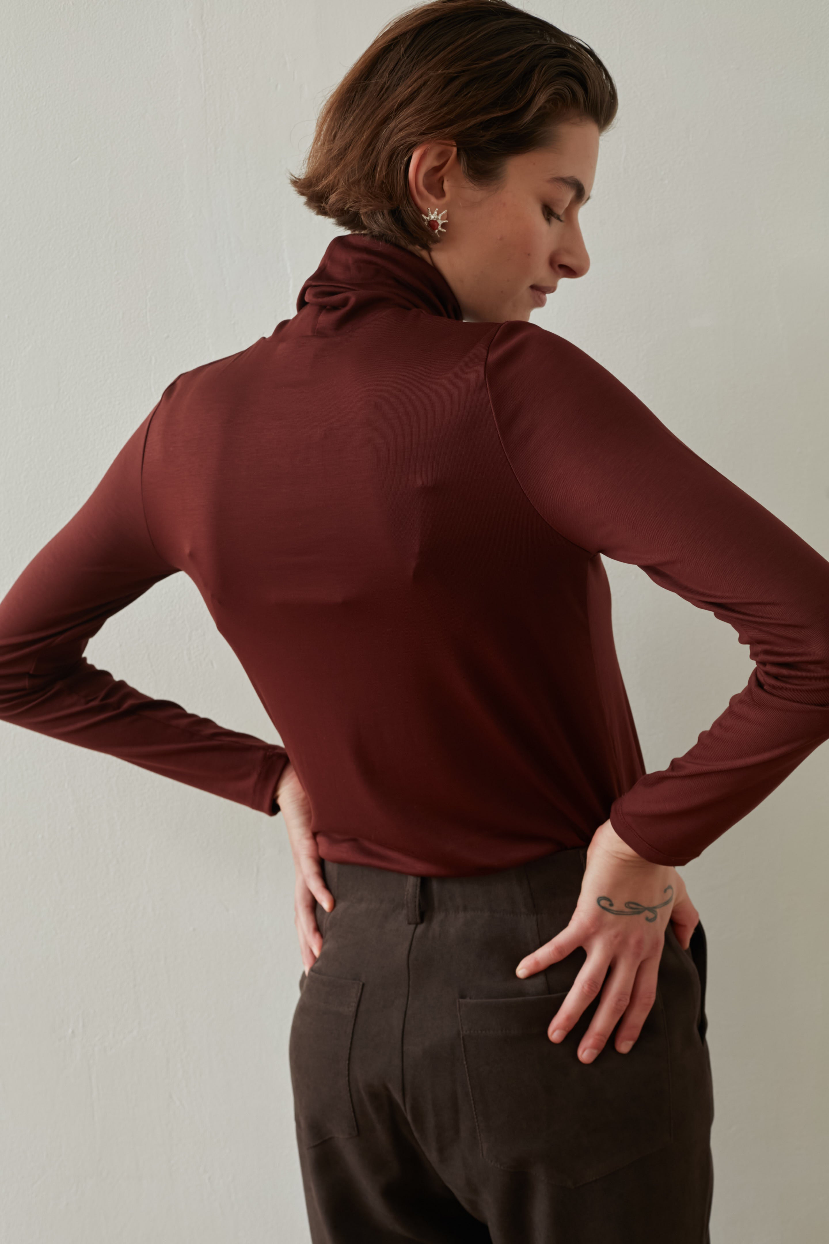 Haze turtleneck Cognac