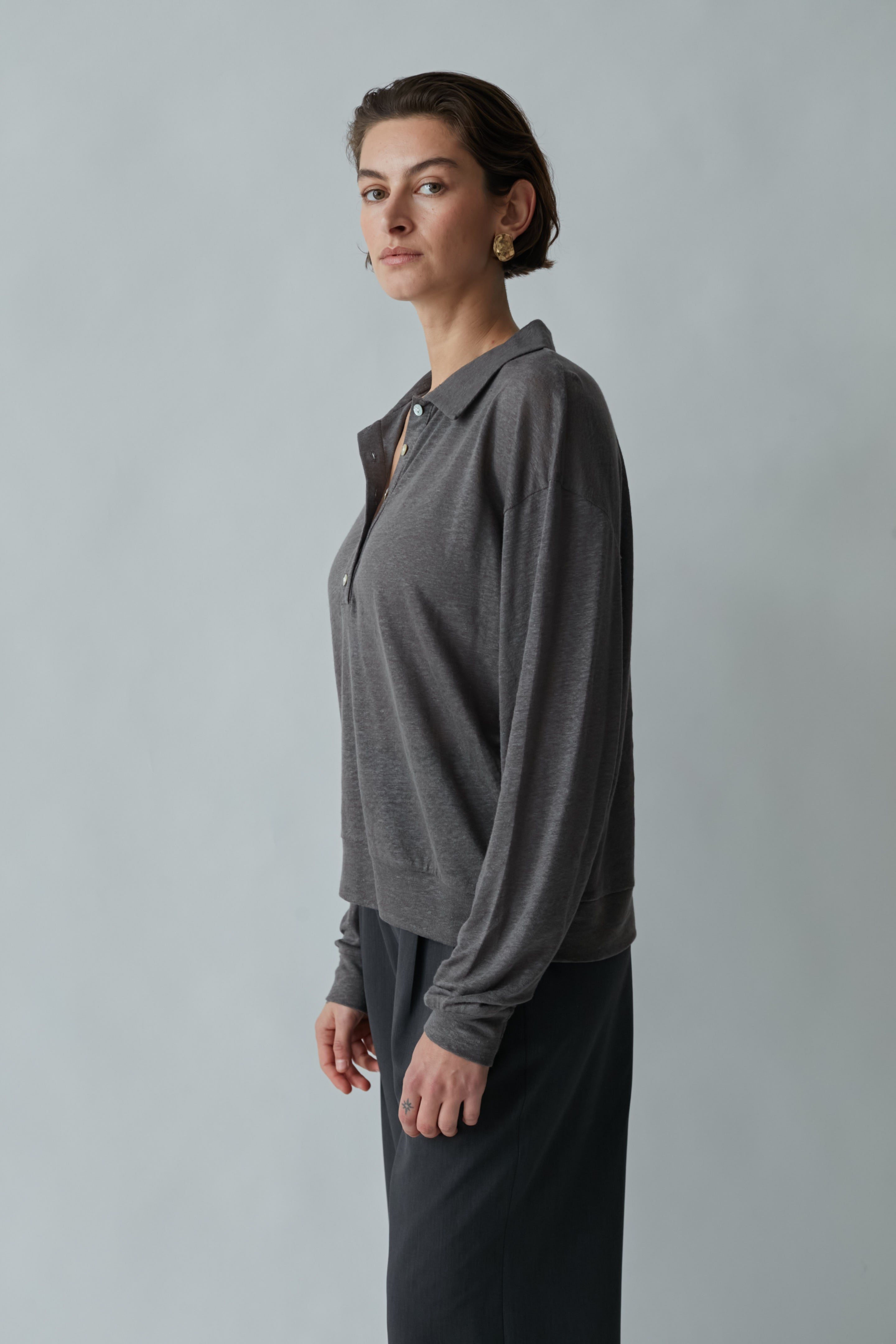 light linen sweat gray
