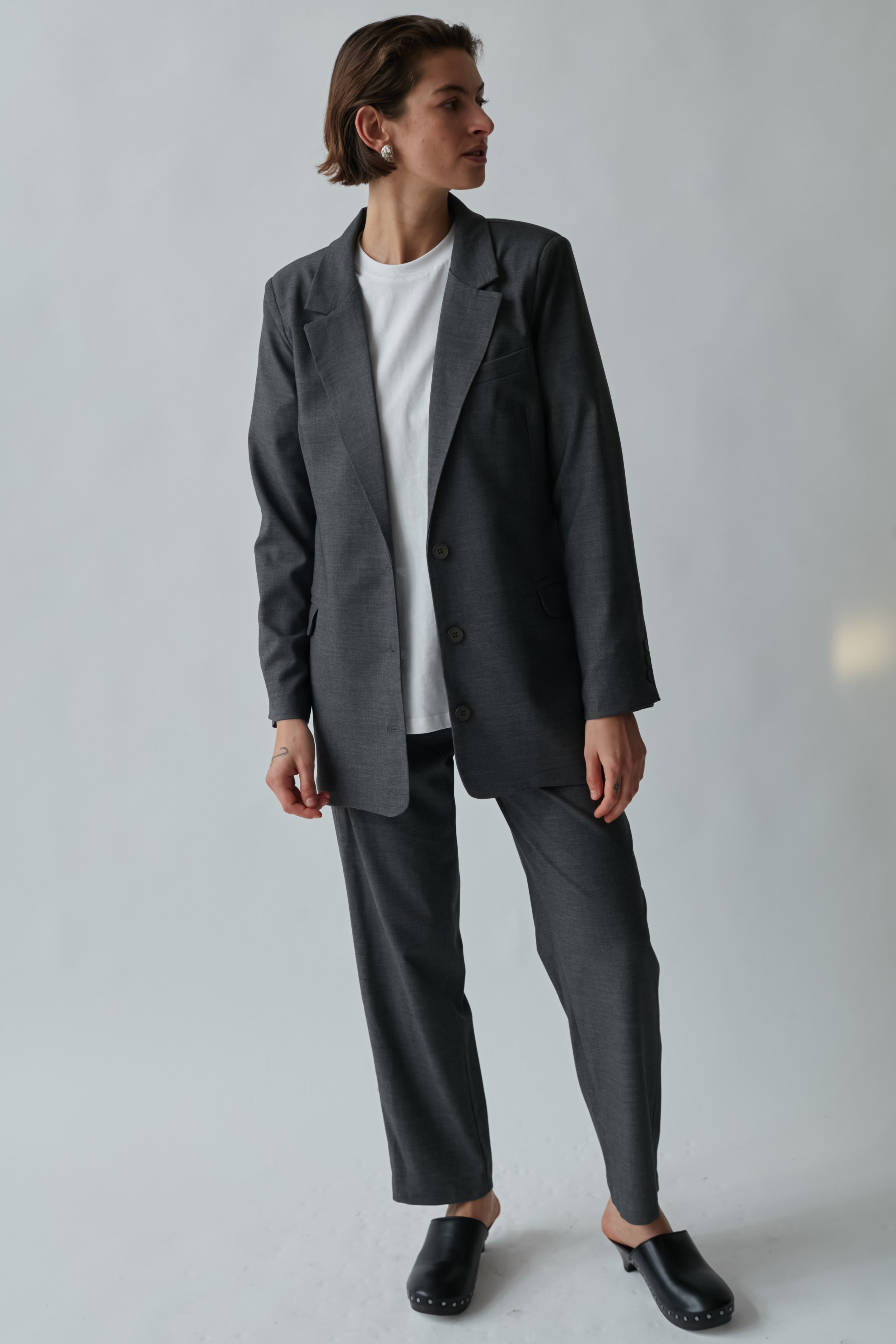 Bruno Fitted jacket gray