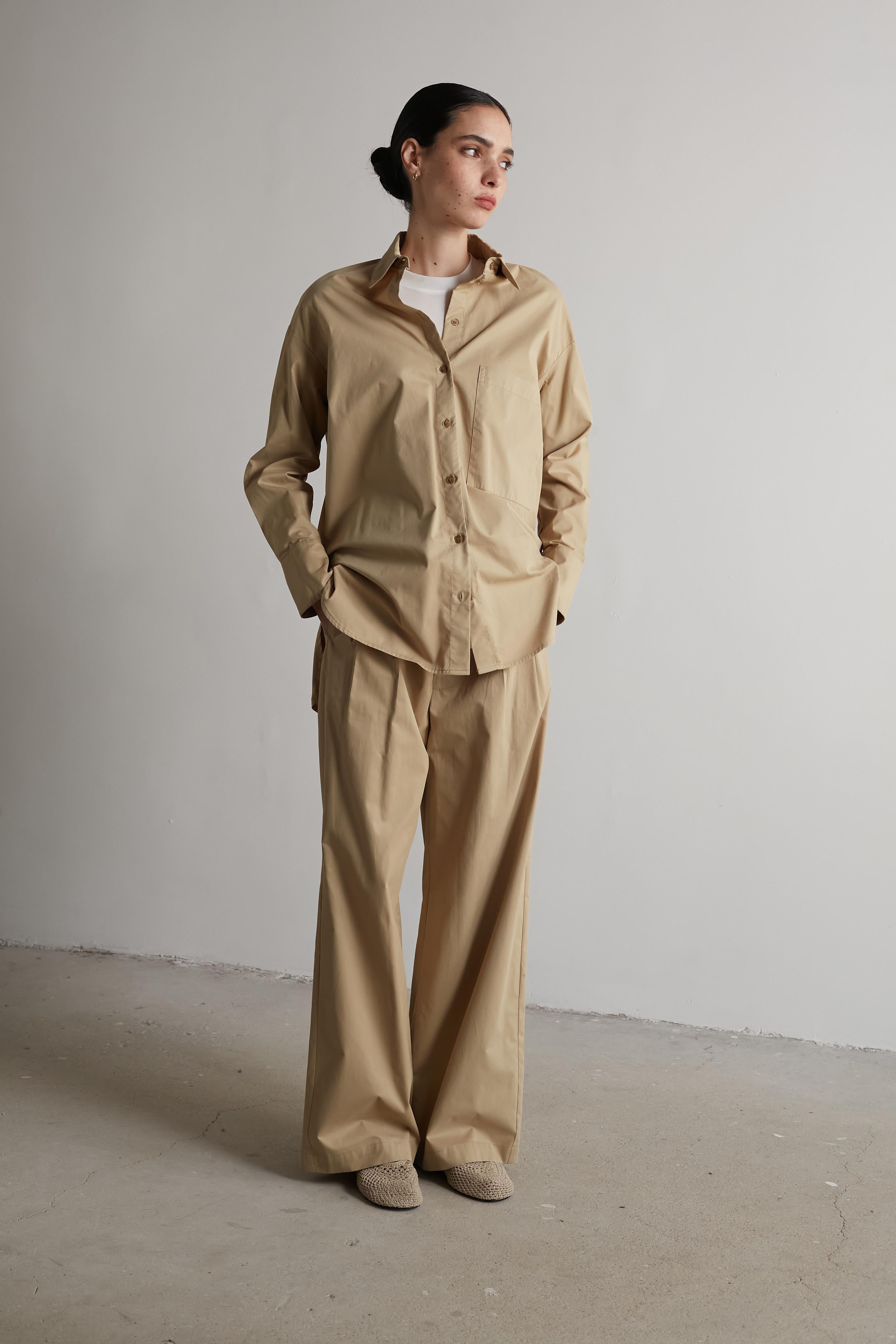moon top cotton camel