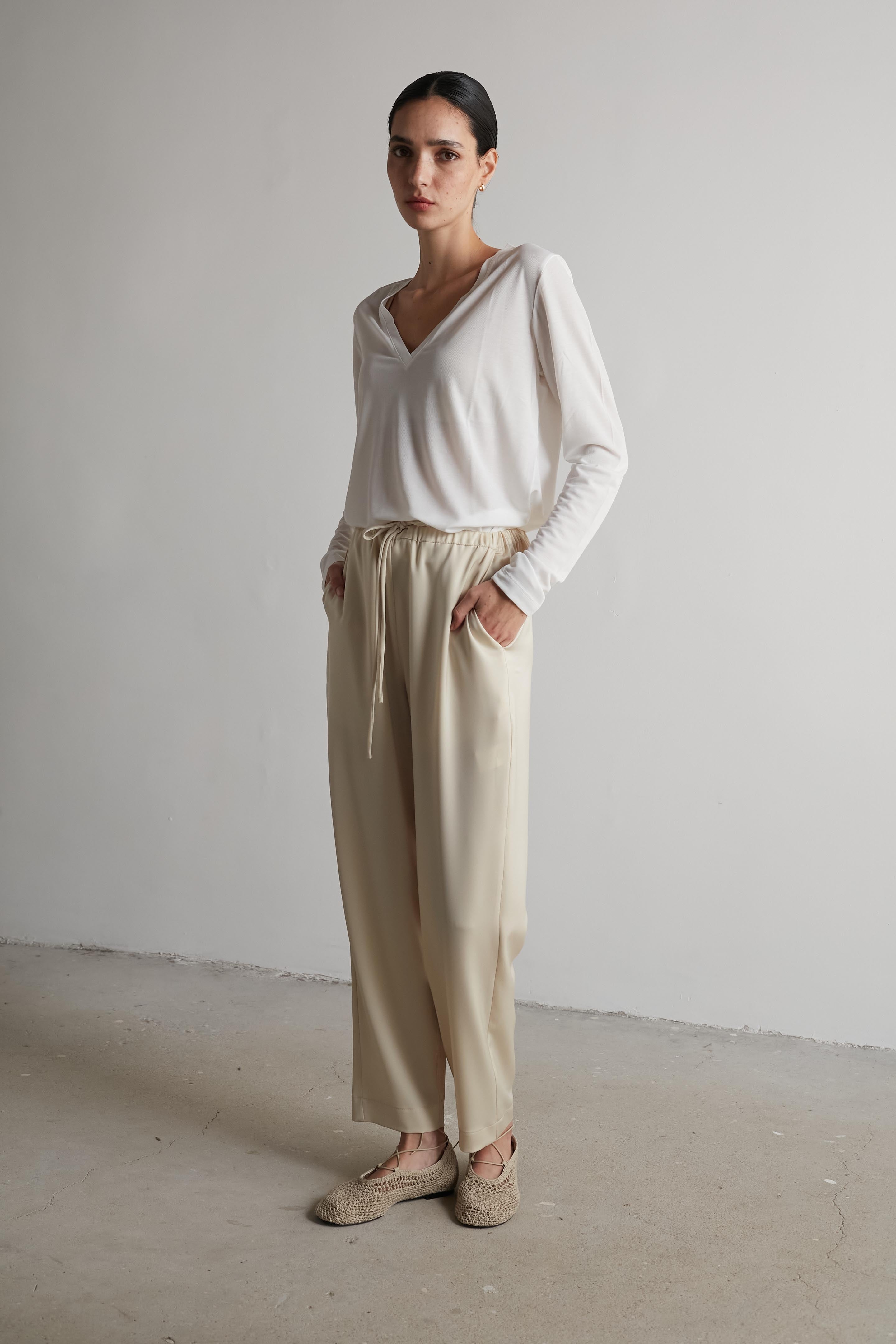 July pants Stone