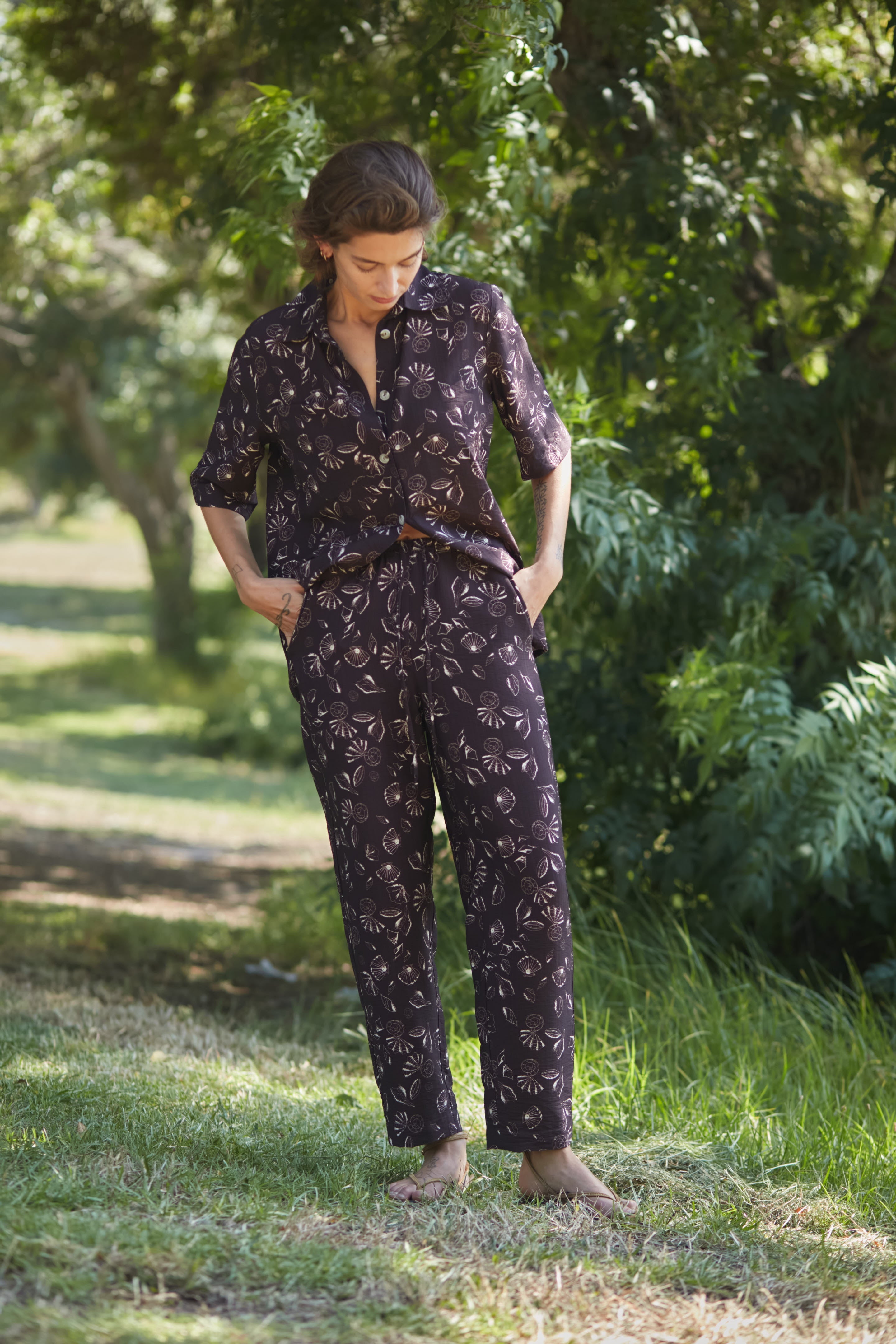 July shells pants brown
