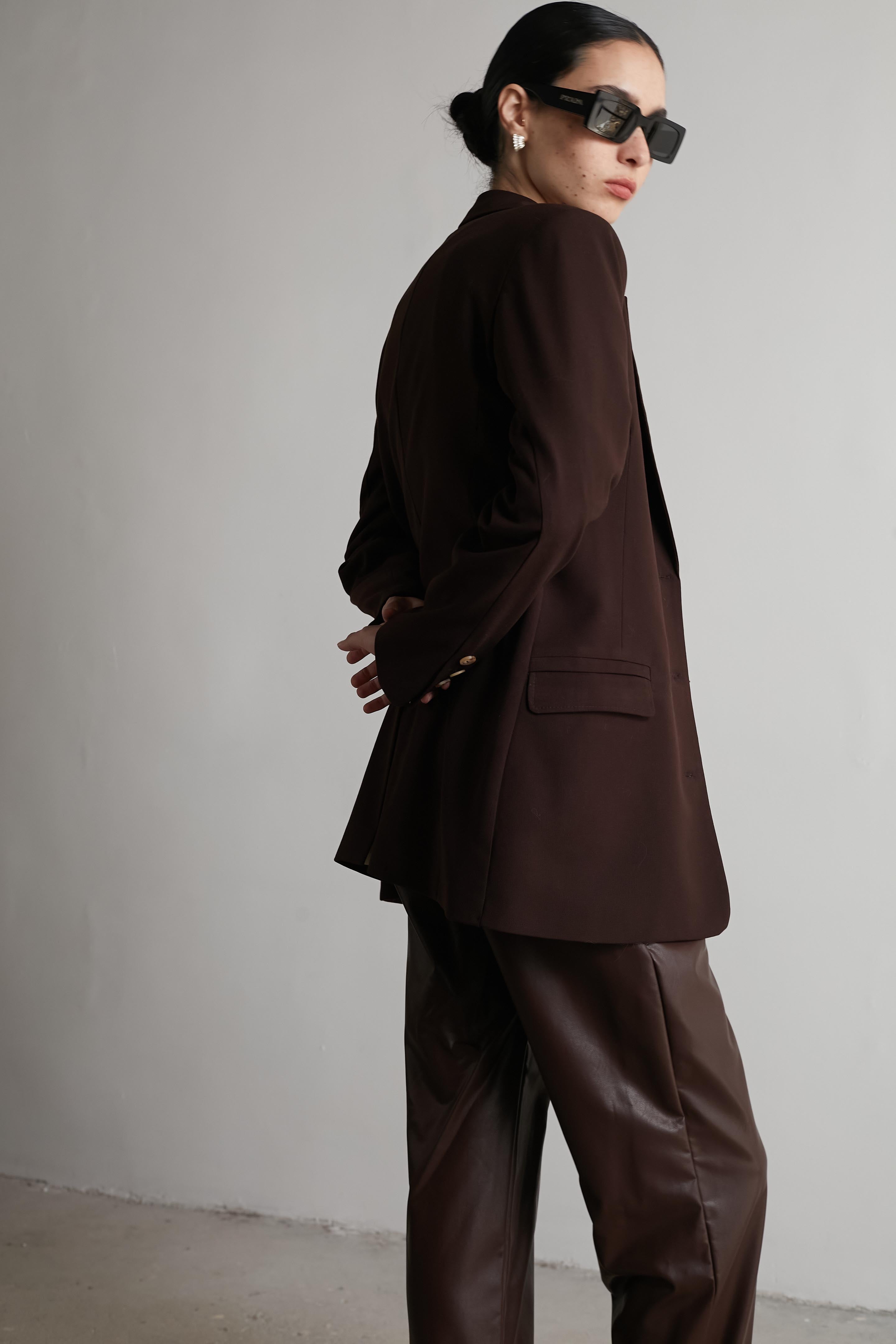 Bruno Fitted jacket Cognac