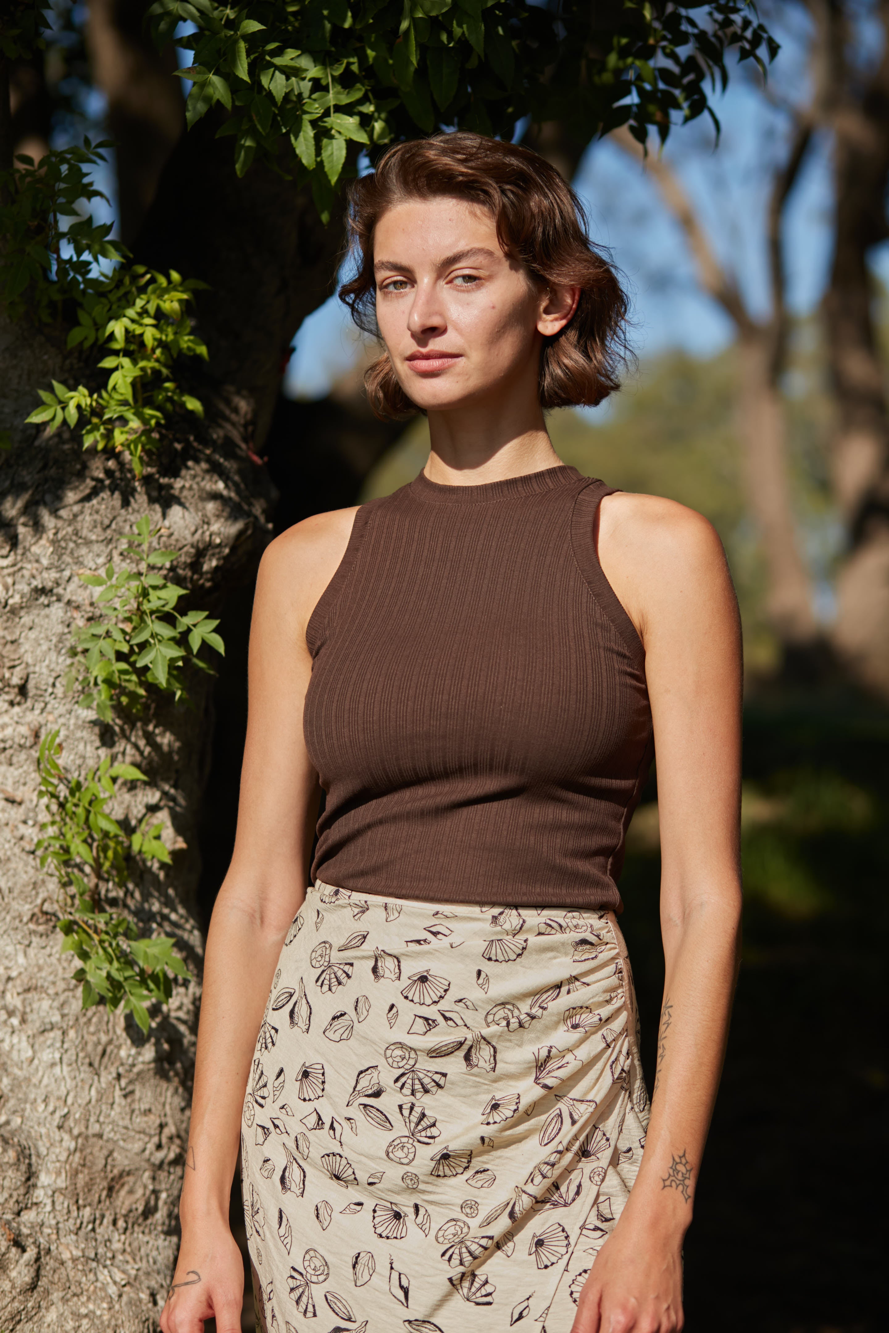 Racer top chocolate