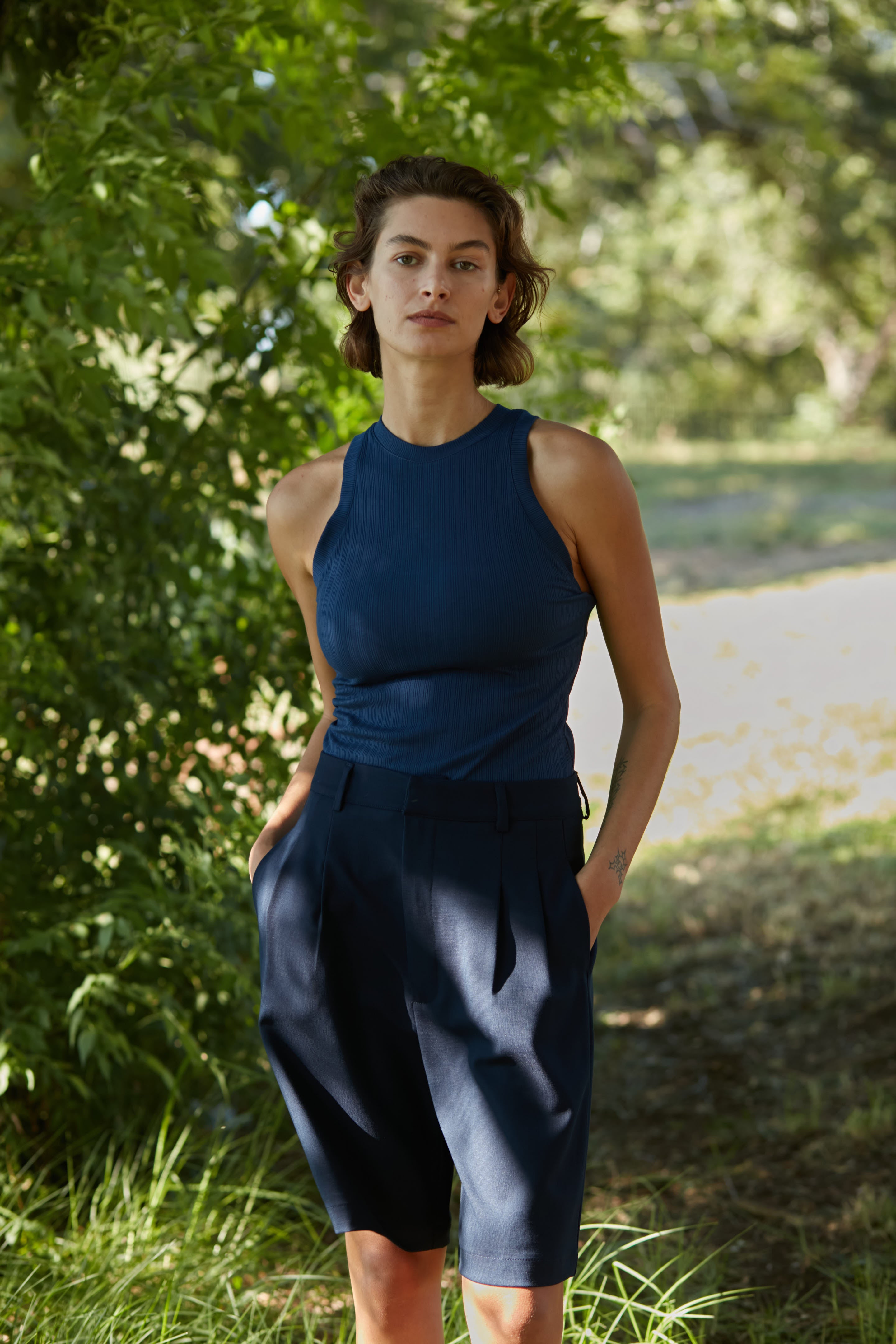 Racer top navy