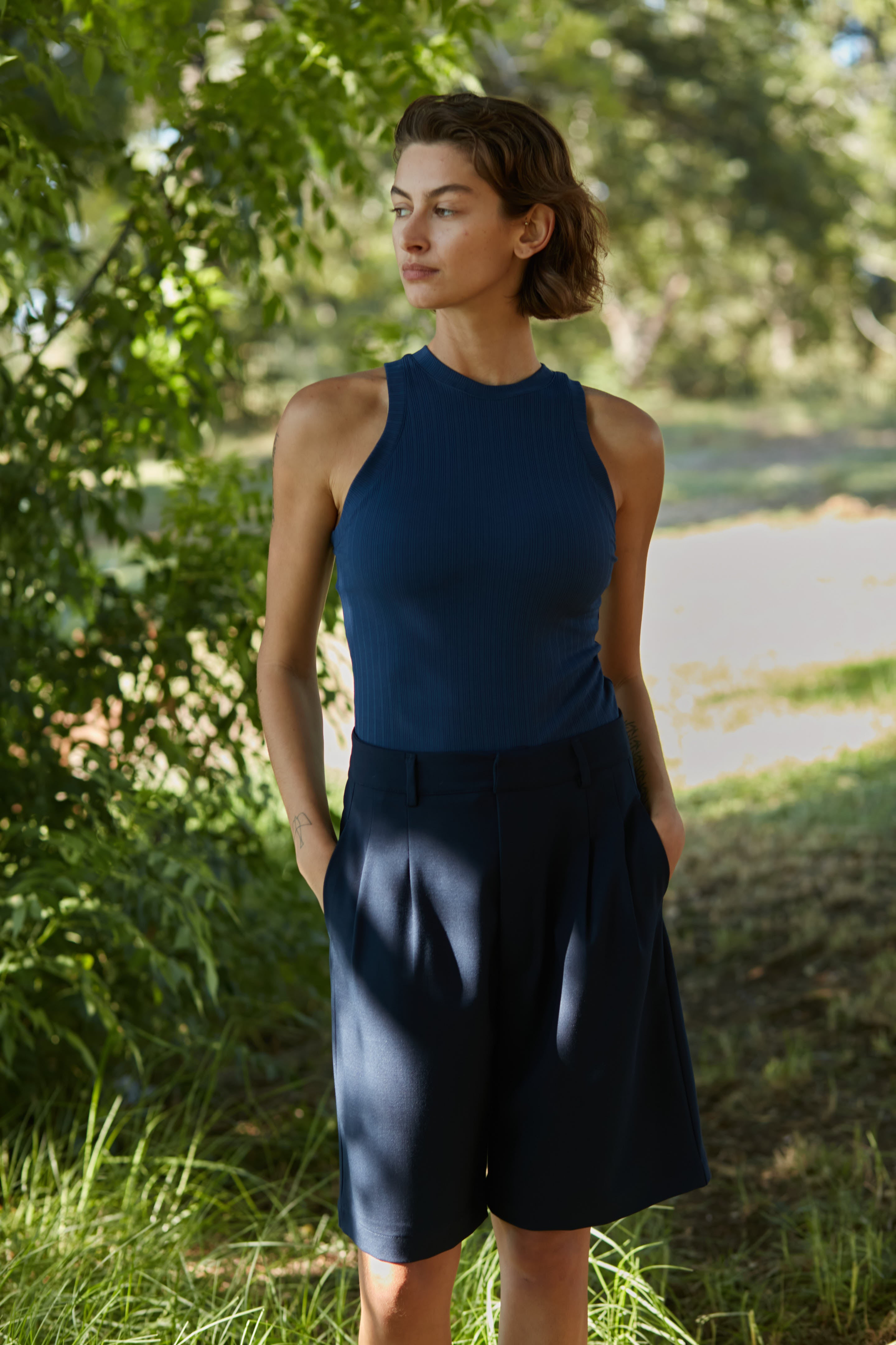 Racer top navy