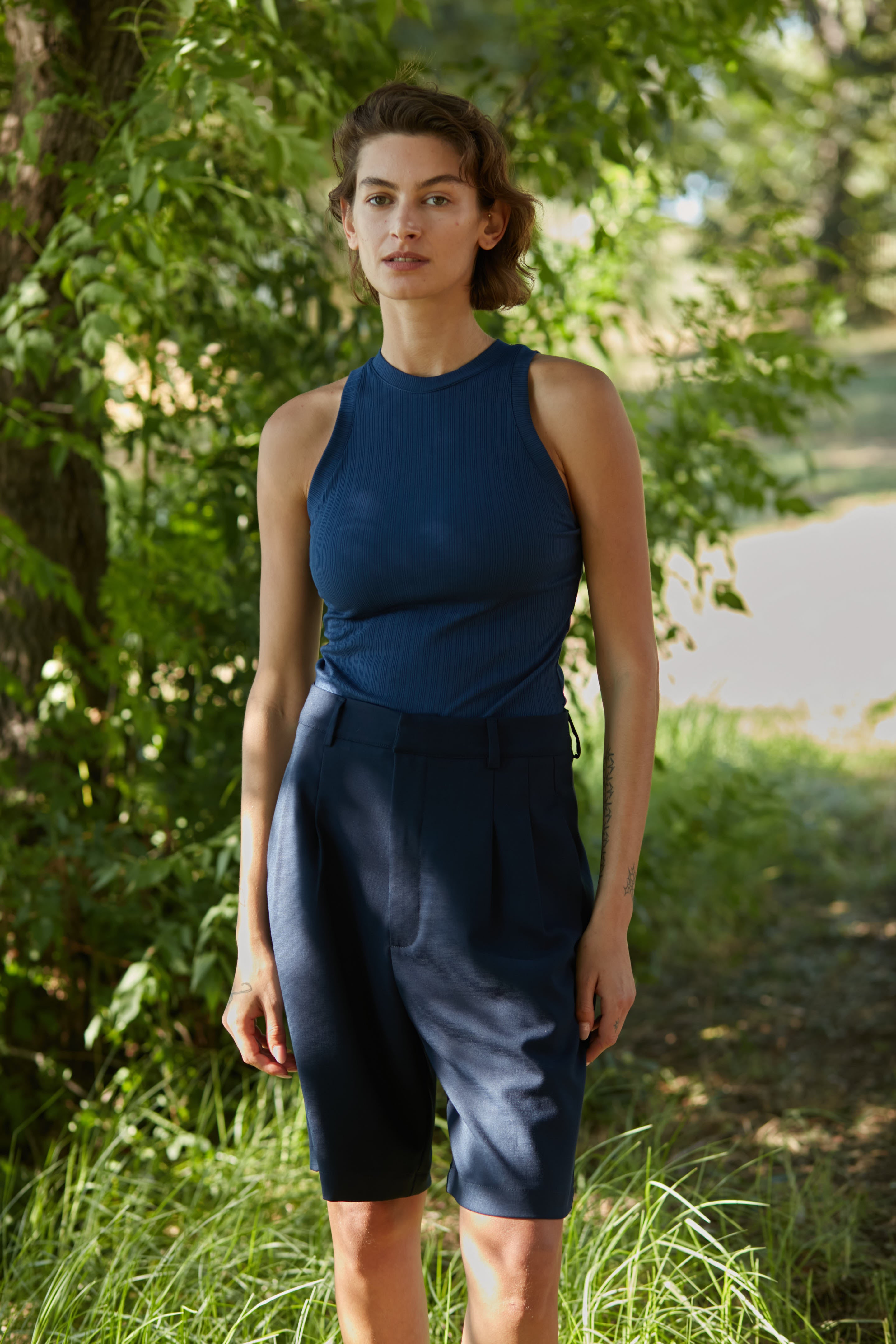 Racer top navy