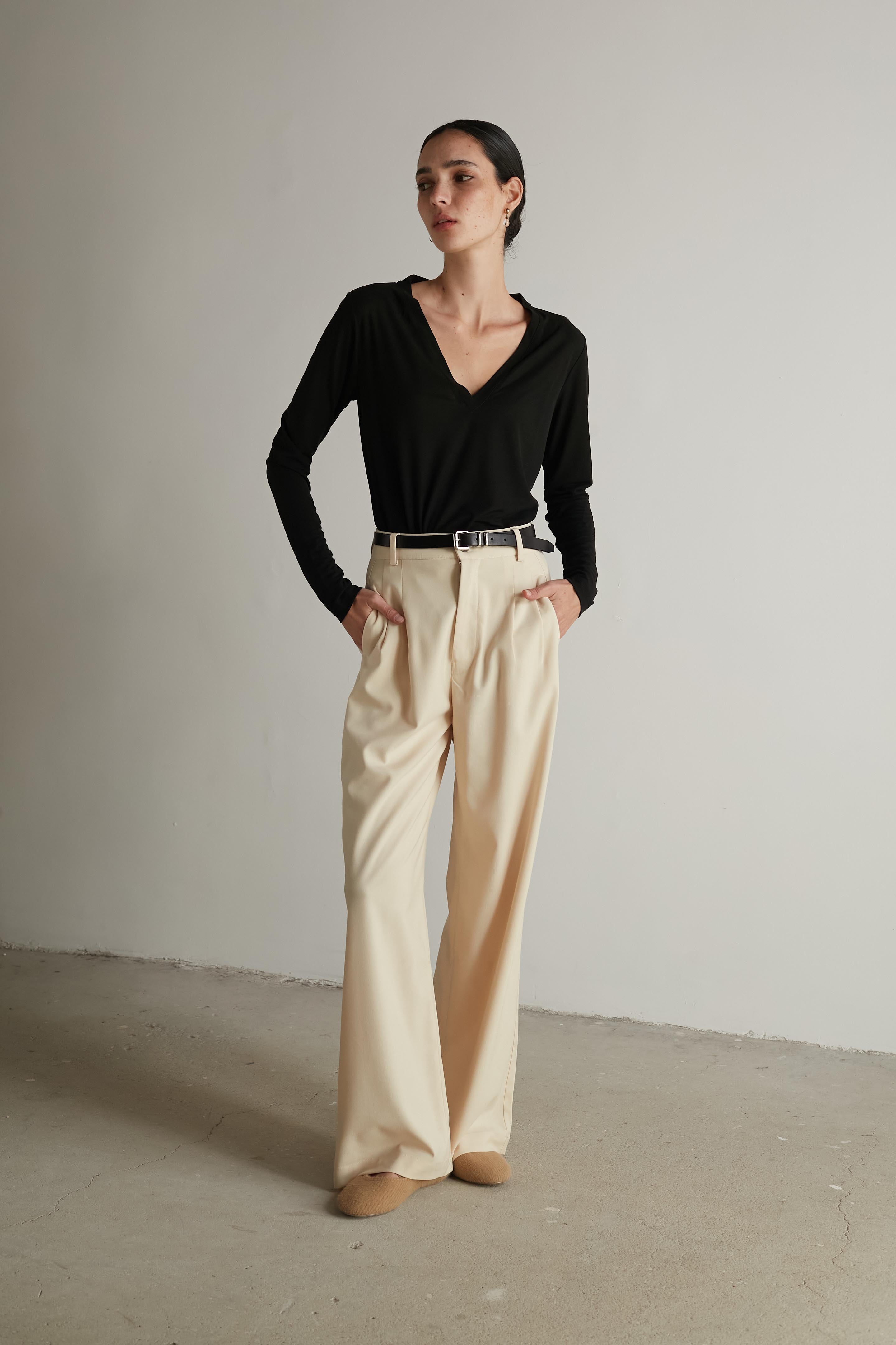Wide W bruno pants Vanilla