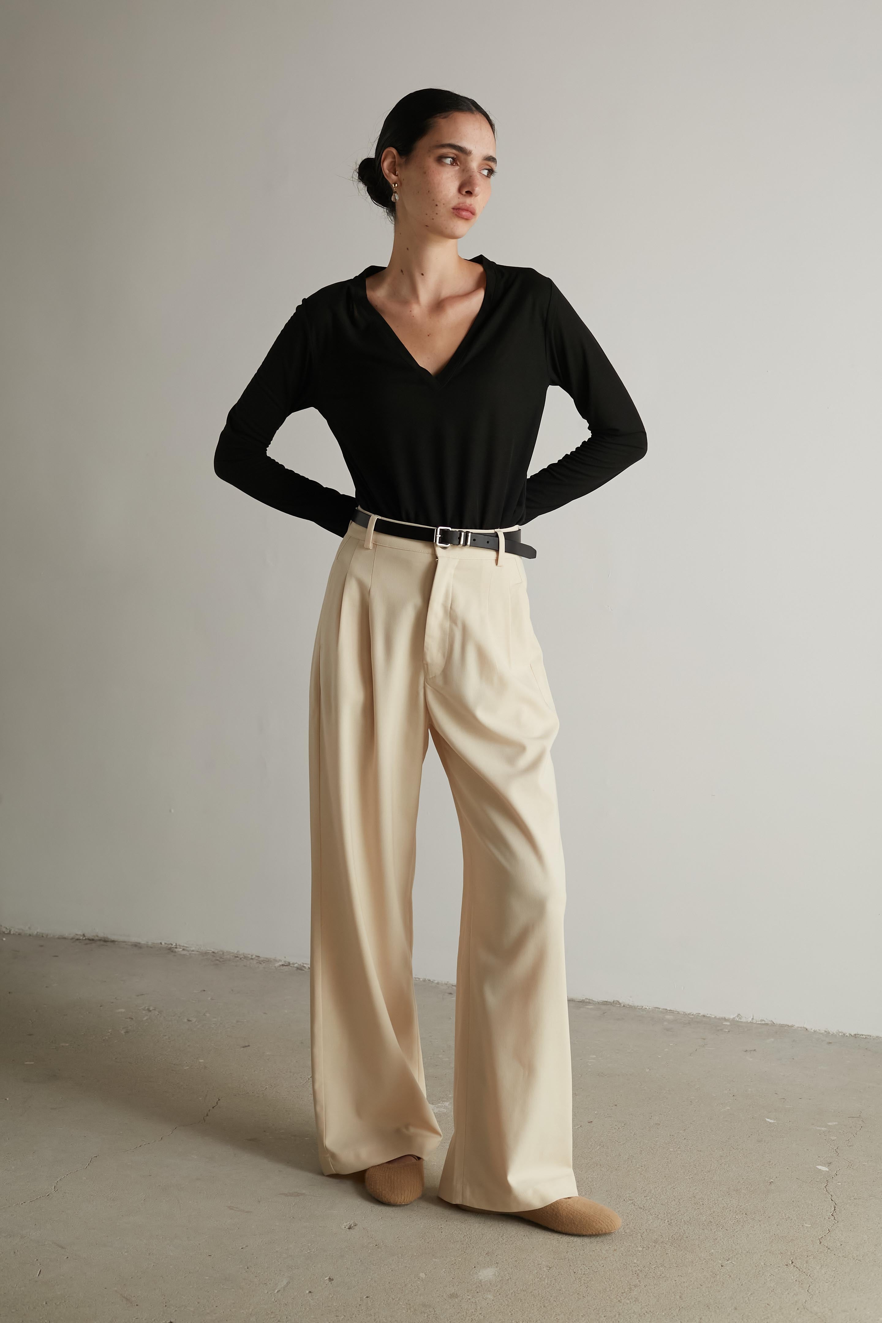 Wide W bruno pants Vanilla