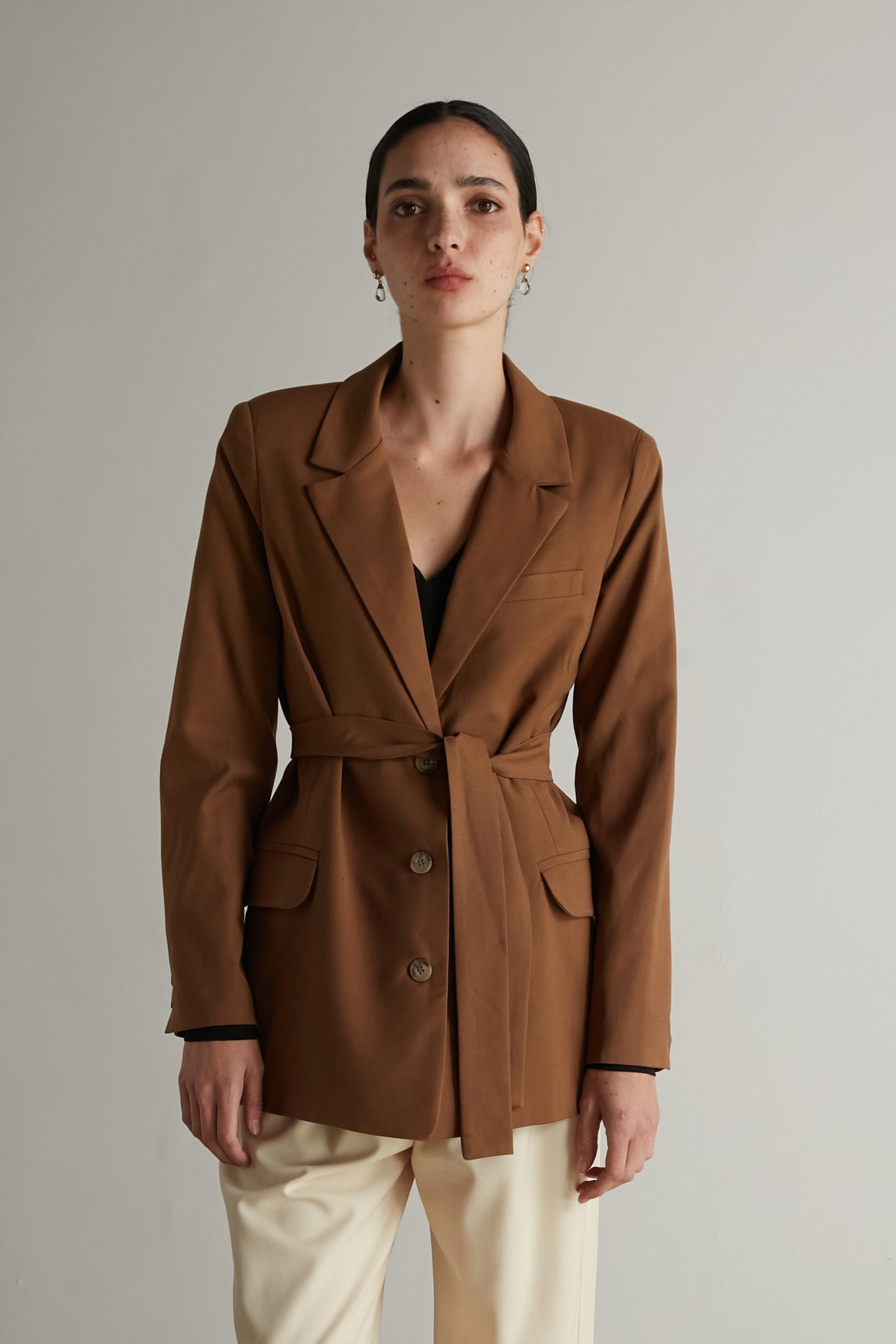 Bruno Fitted jacket Camel