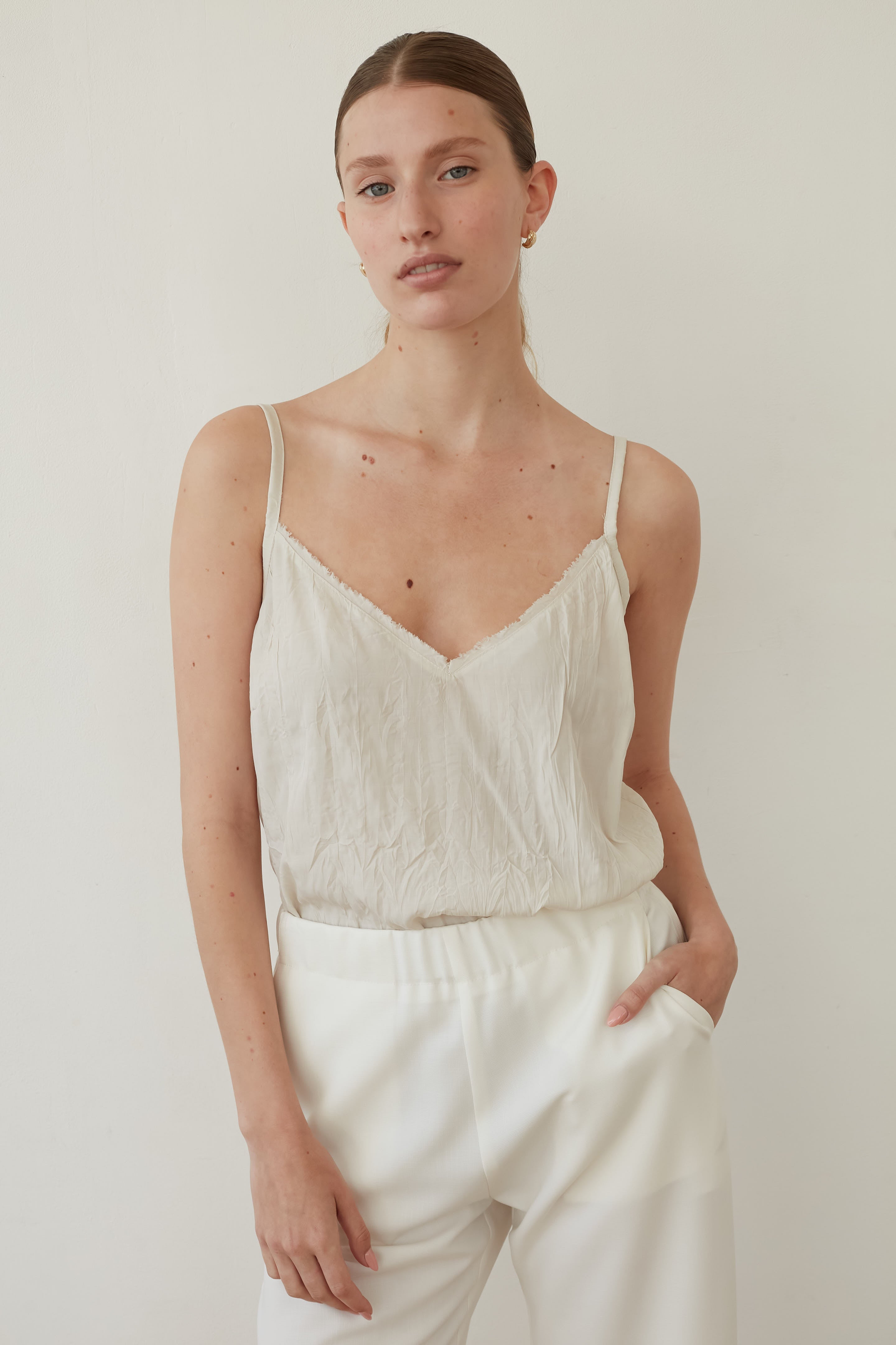 pleated top vanilla