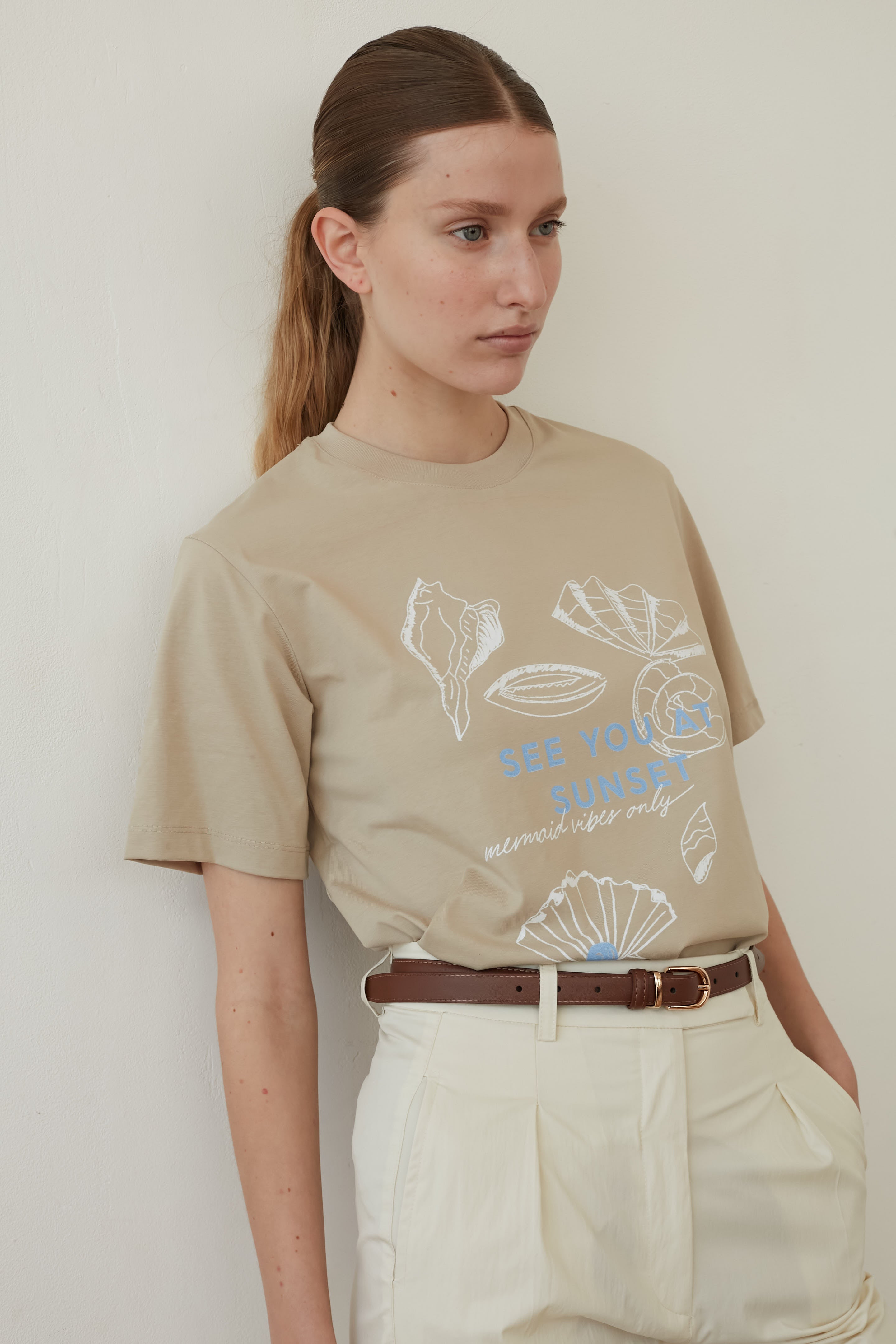 printed t shirt sand