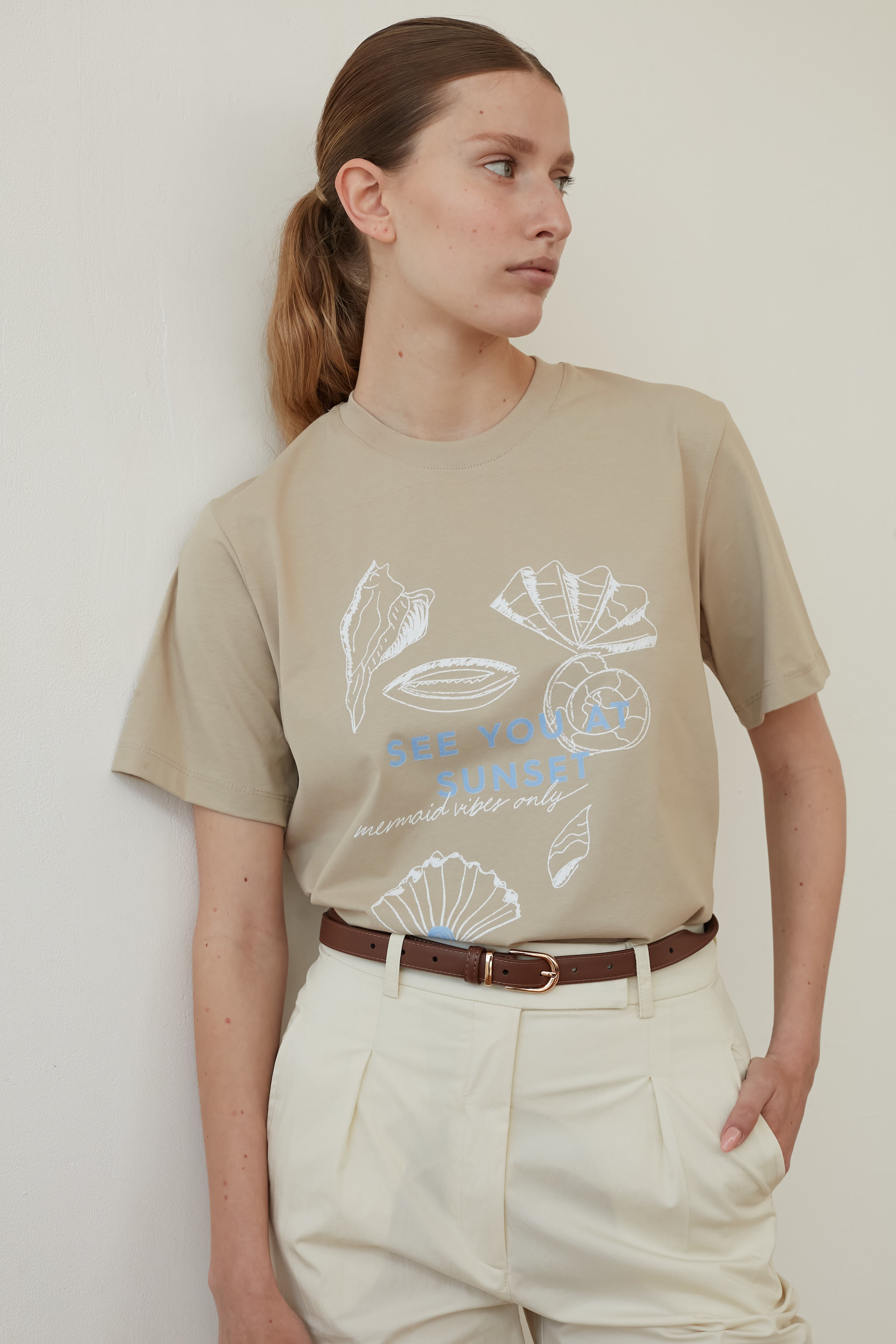printed t shirt sand