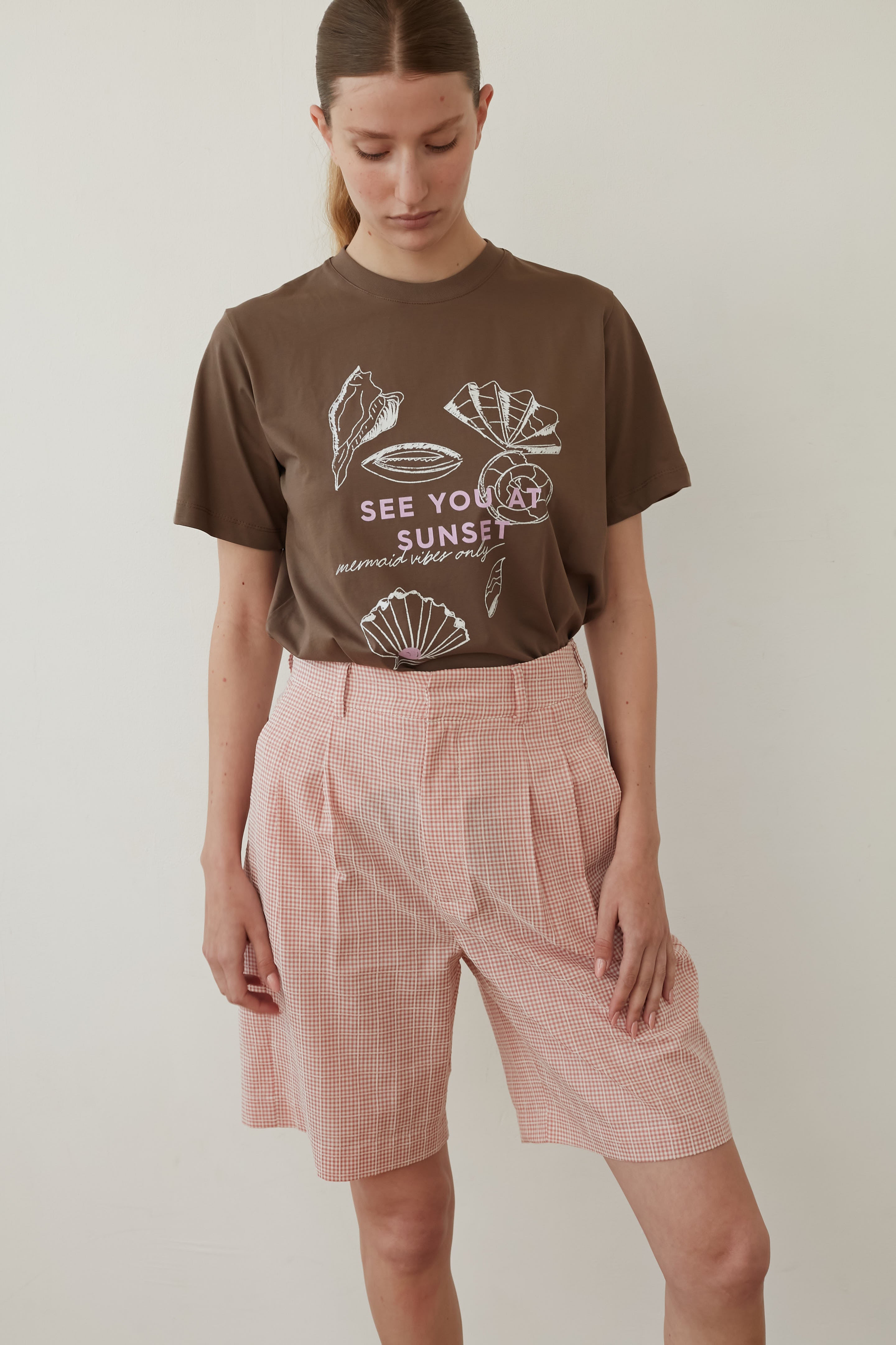 Bruno bermuda pink plaid