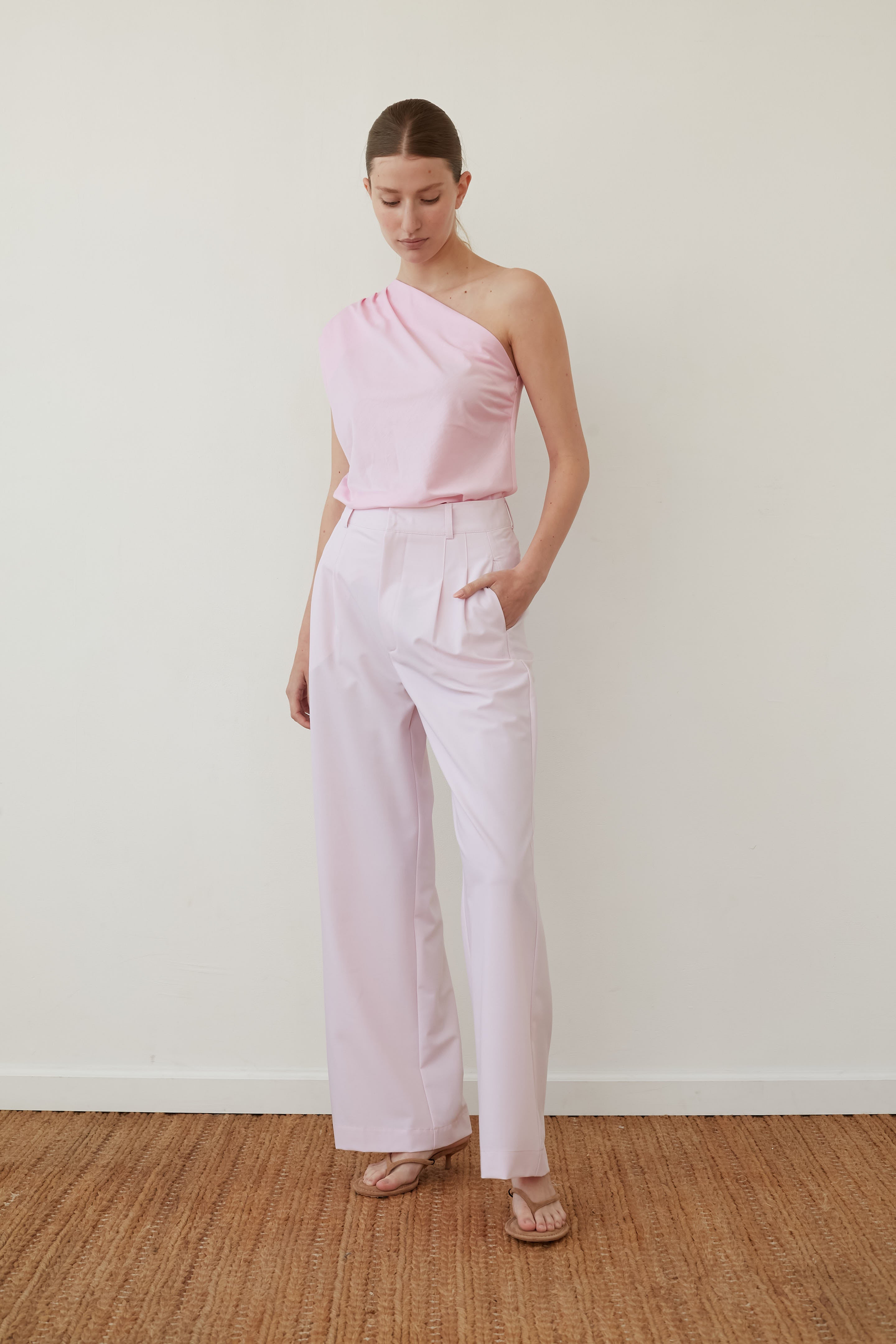 Wide bruno pants pink