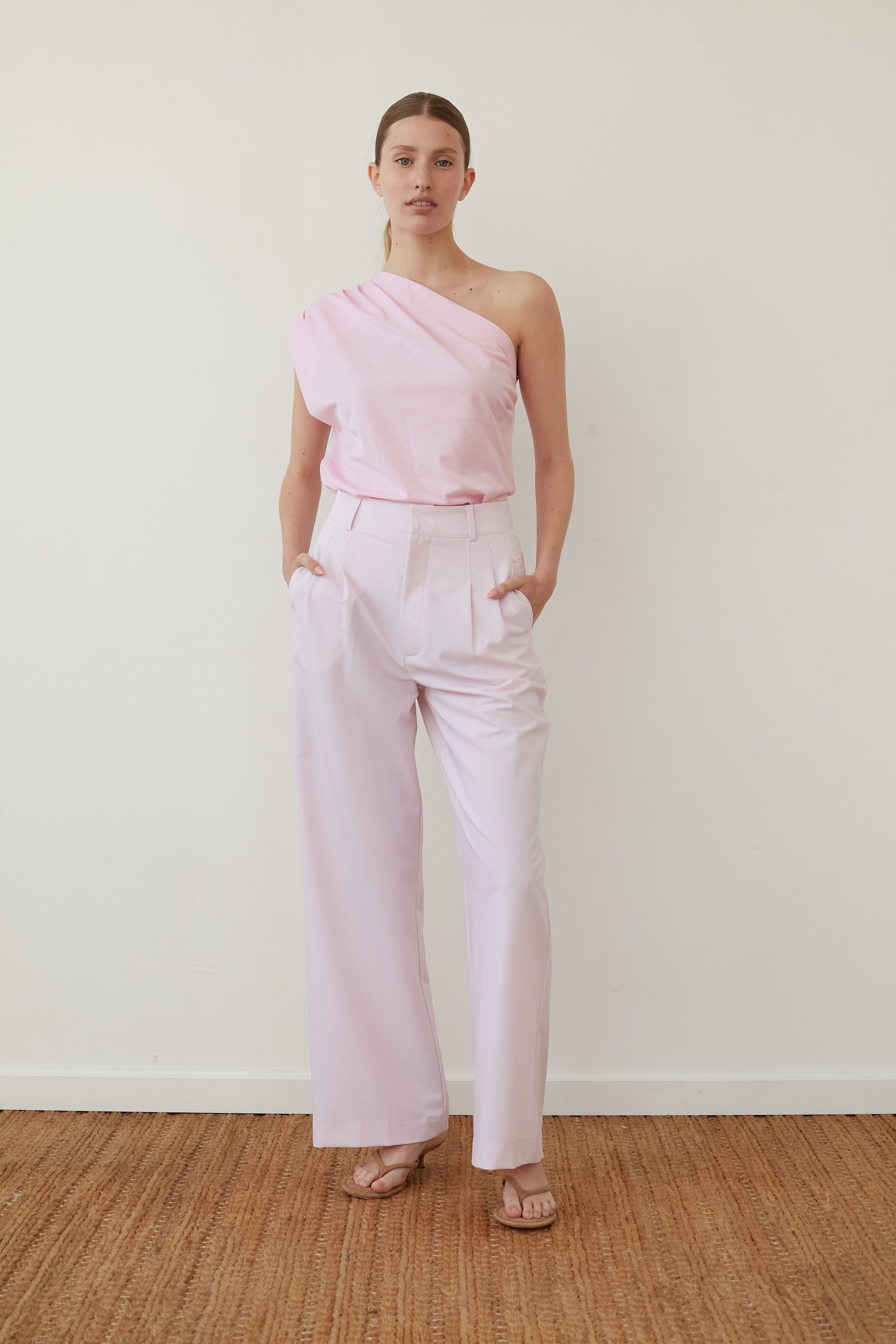 Wide bruno pants pink