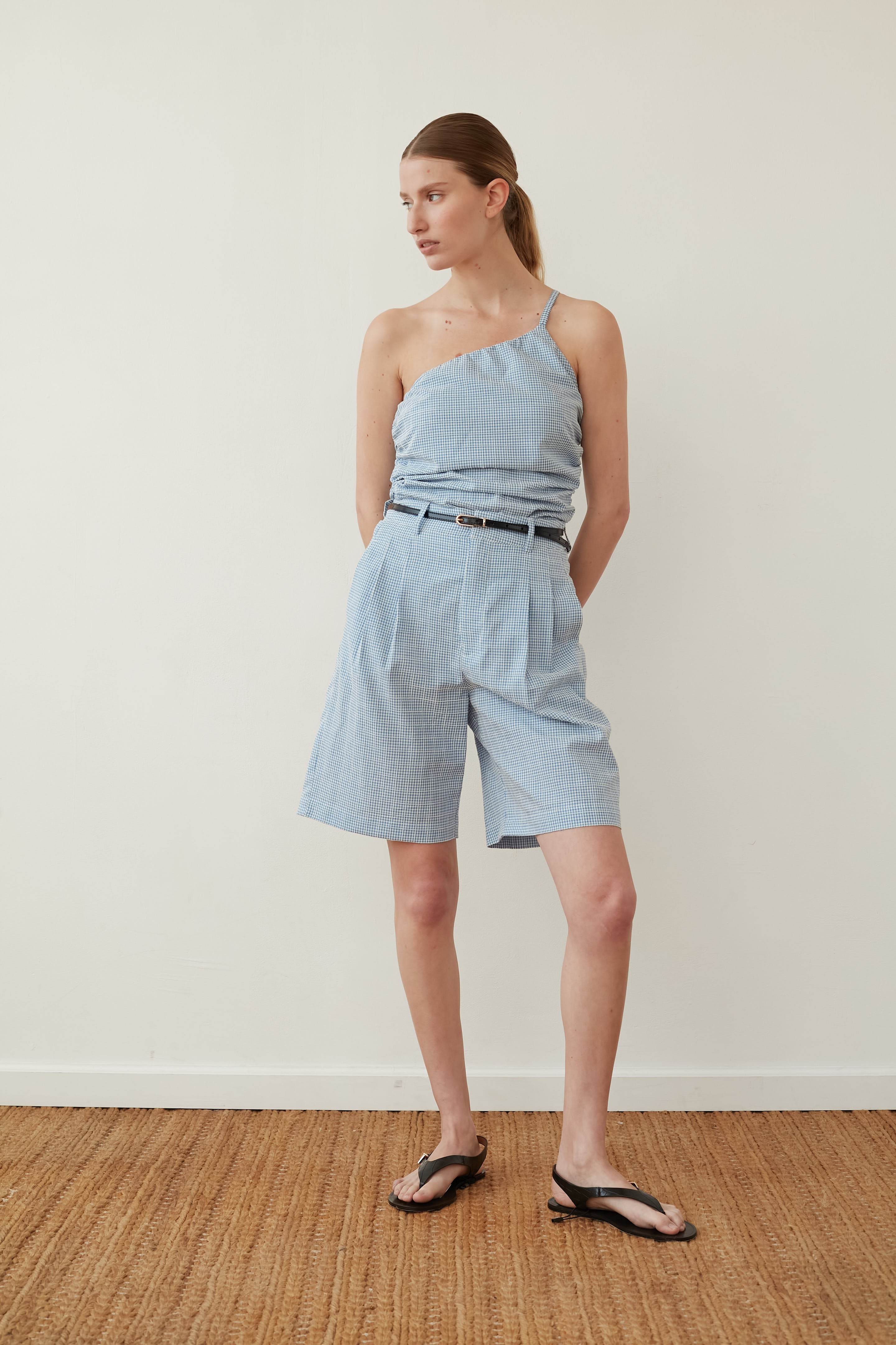 Bruno bermuda blue plaid