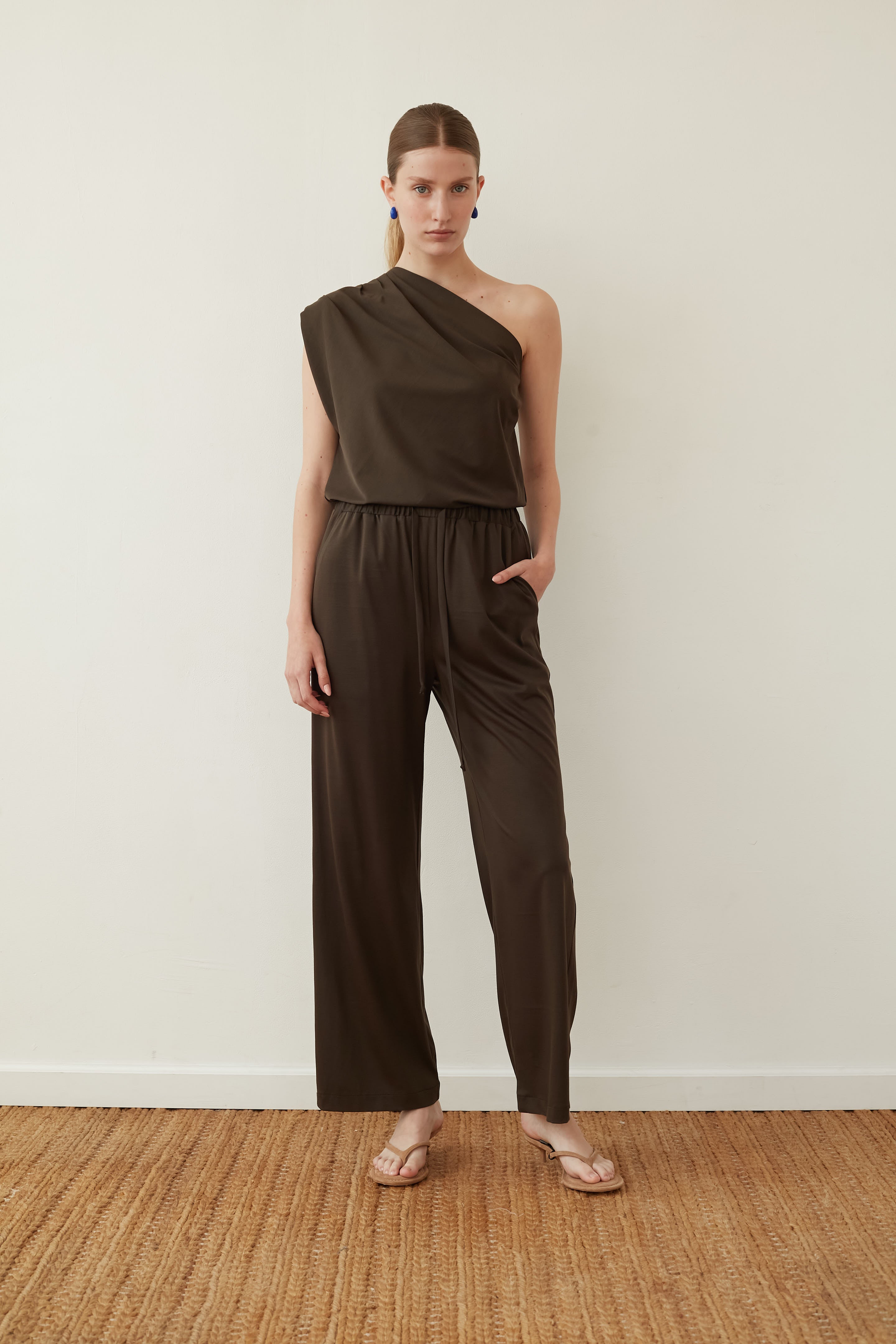 knited pants chocolate