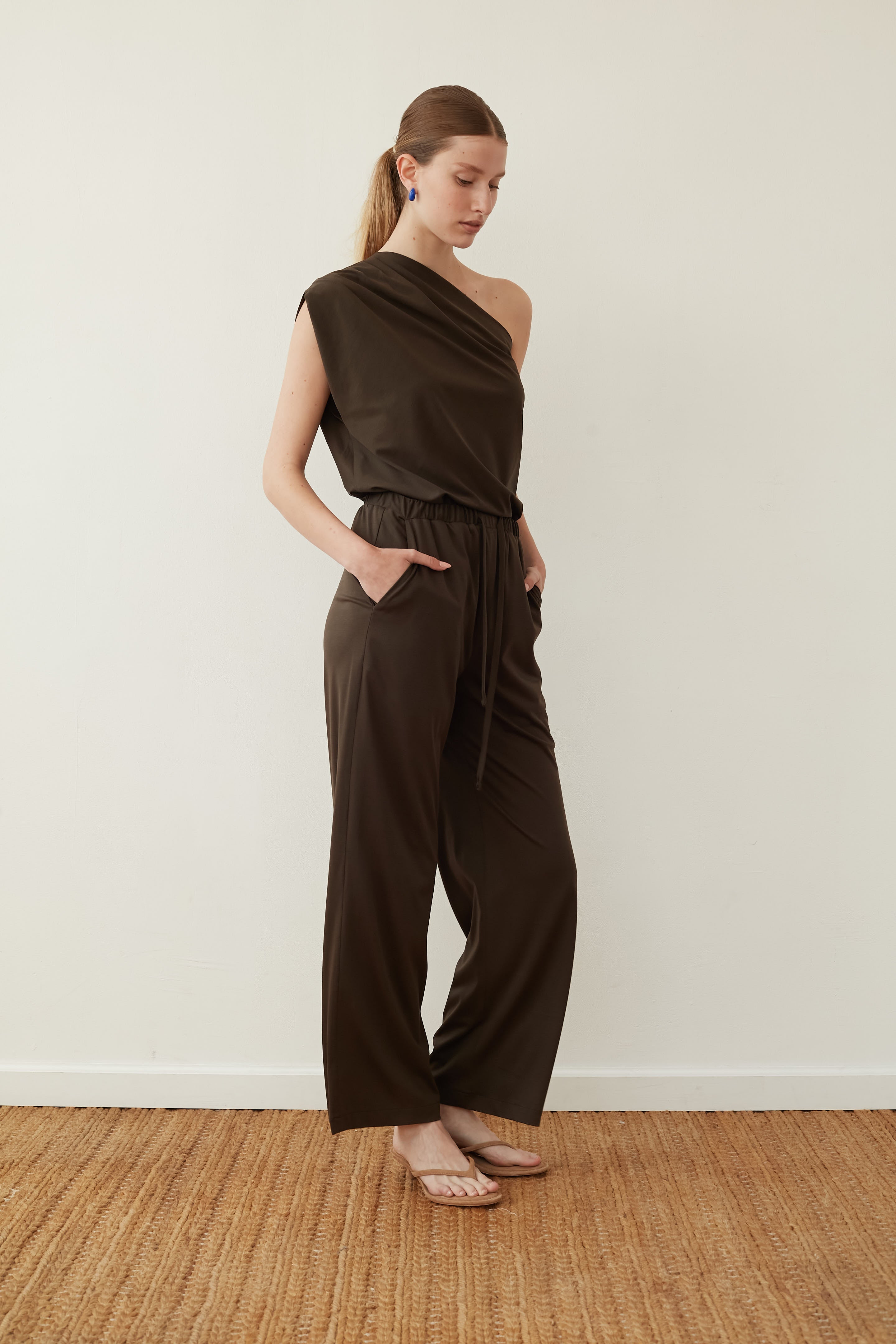 knited pants chocolate