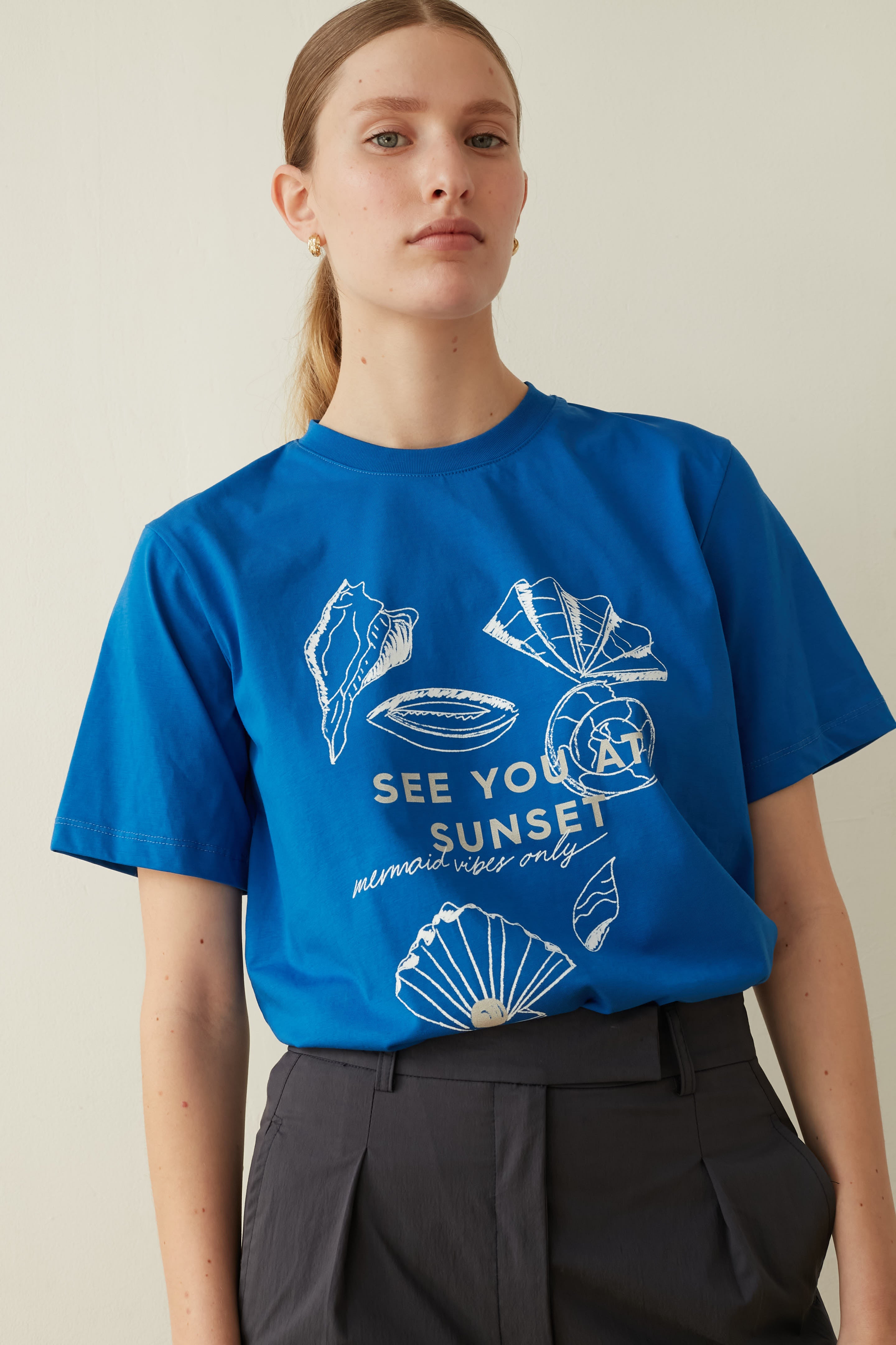 printed t shirt Royal