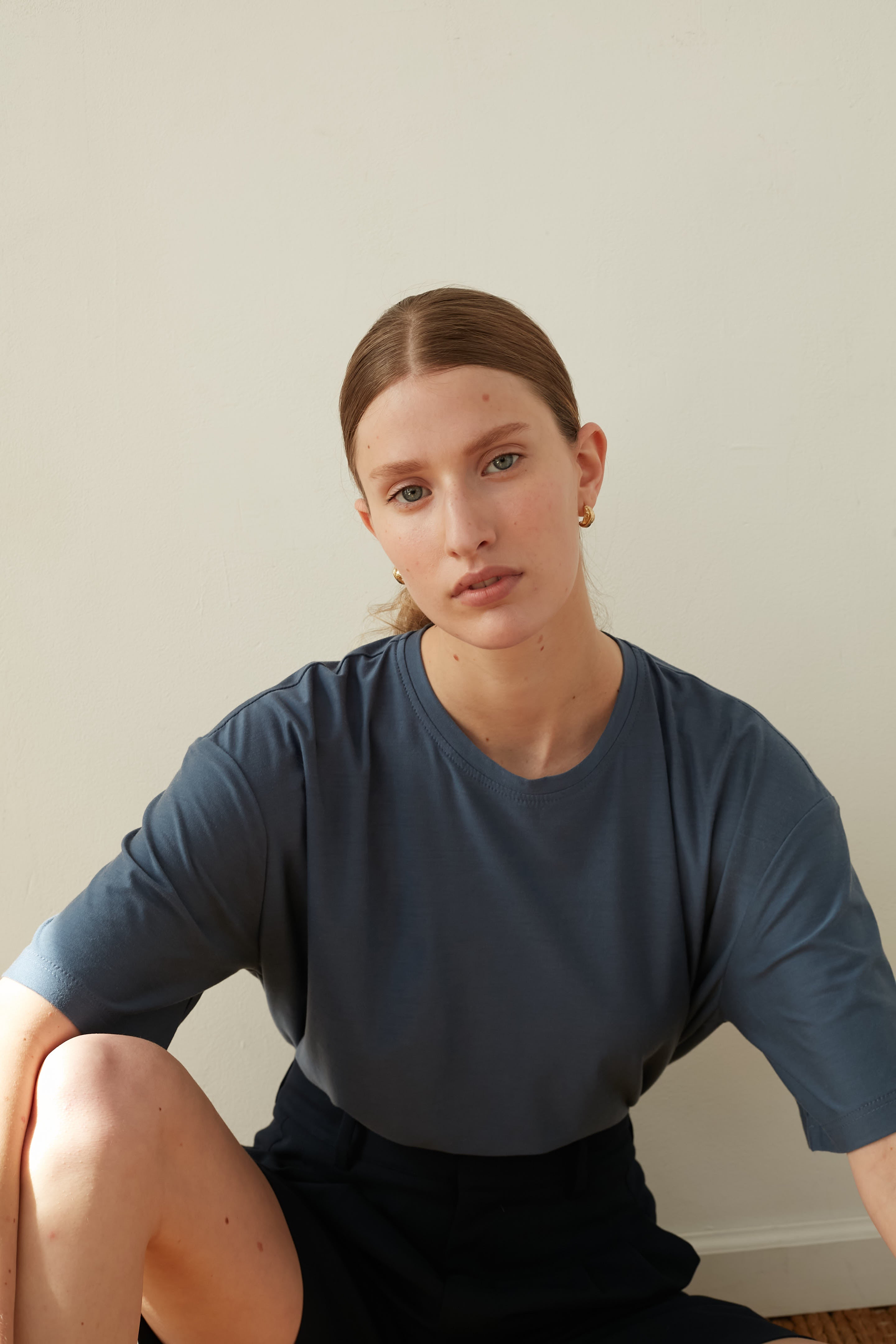 oversize t shirt Space blue