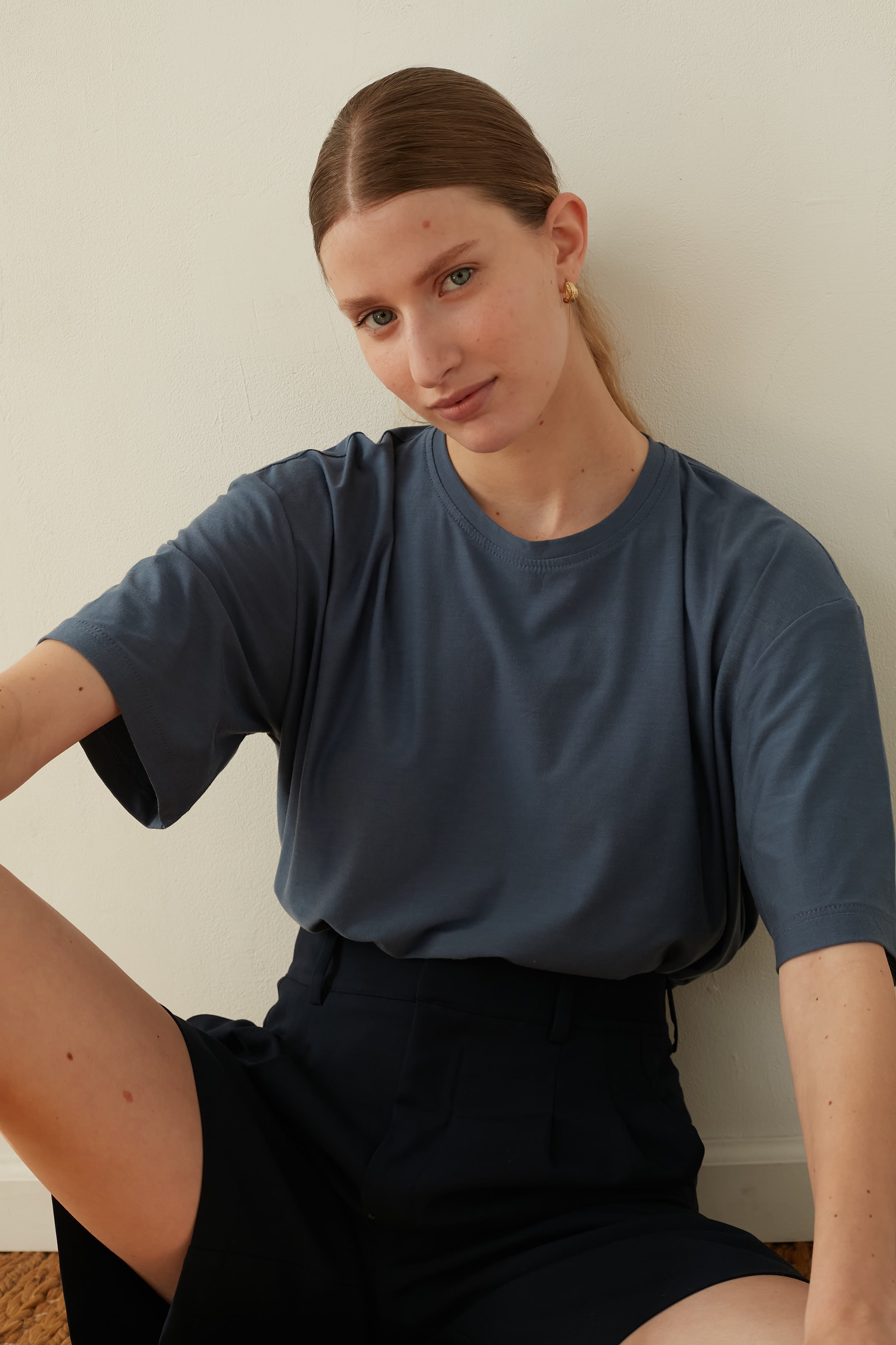 oversize t shirt Space blue