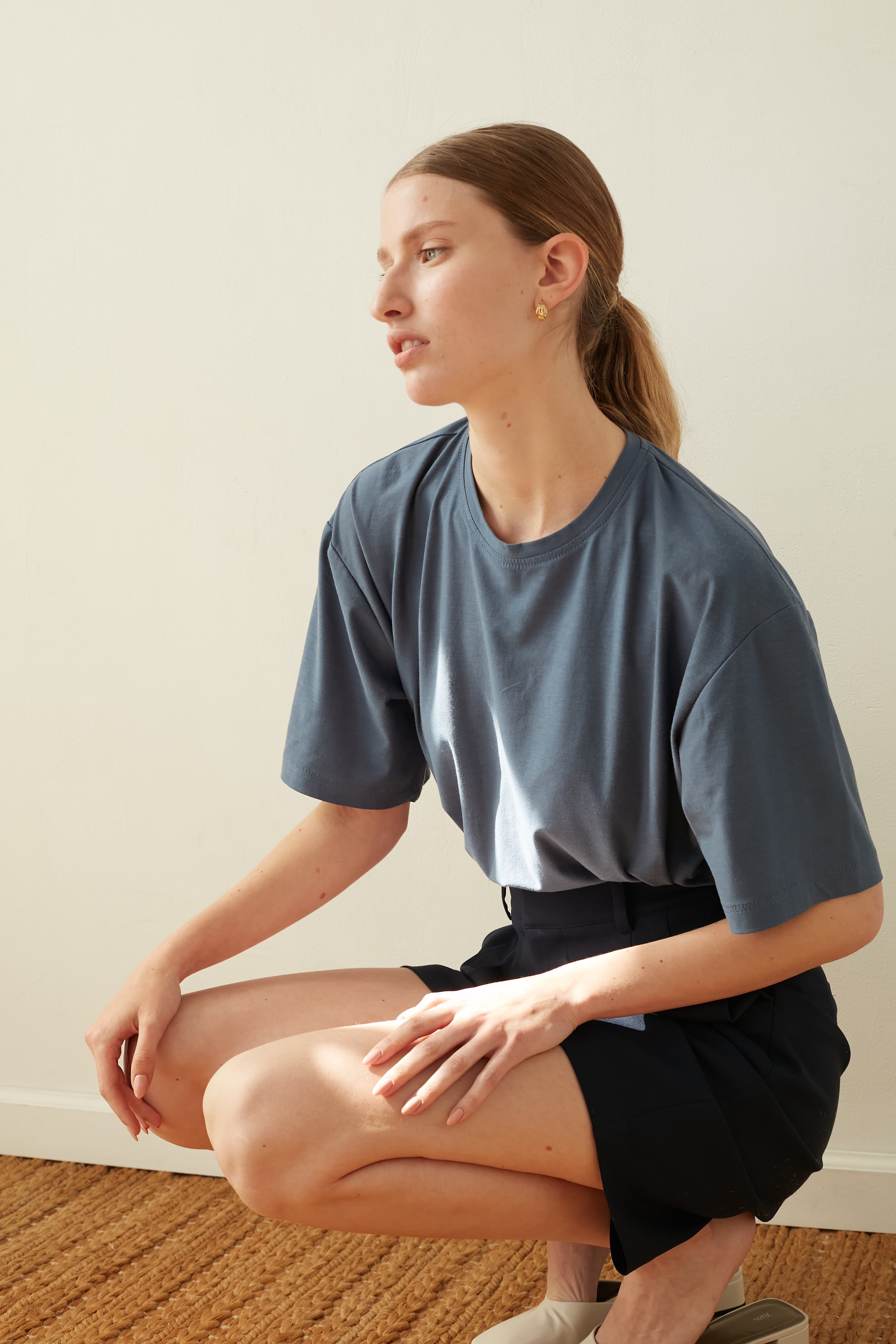 oversize t shirt Space blue