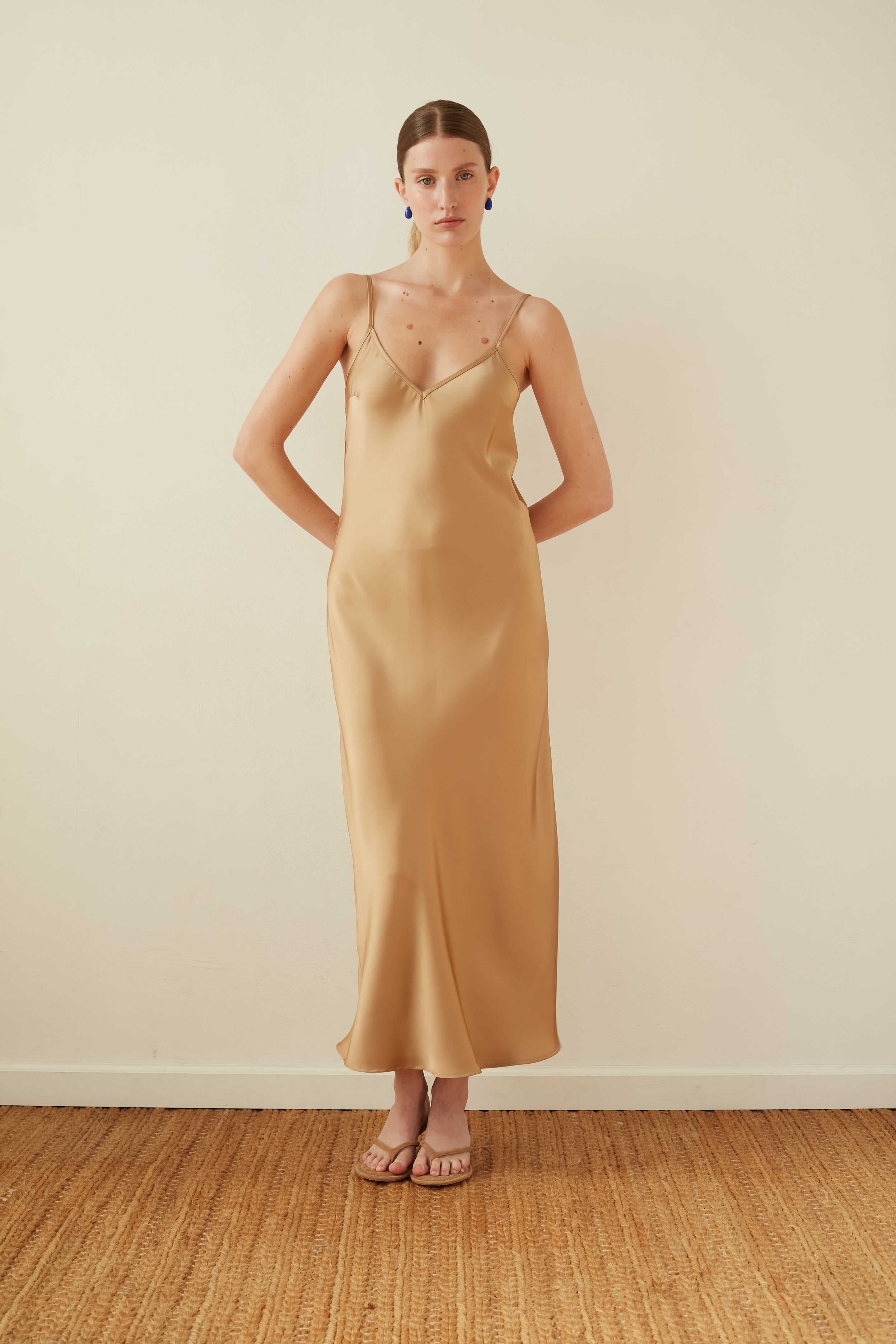 July dress gold