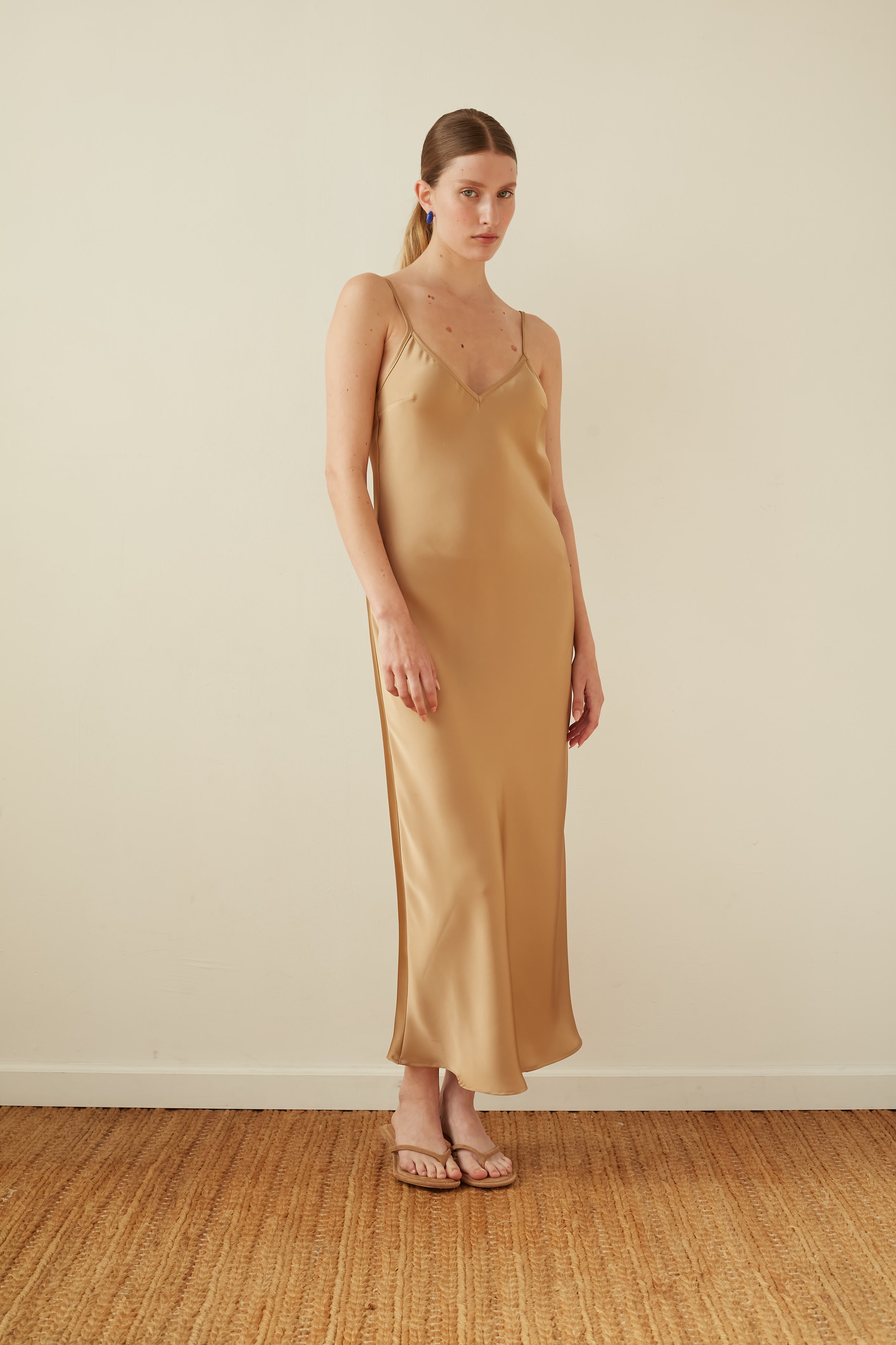 July dress gold