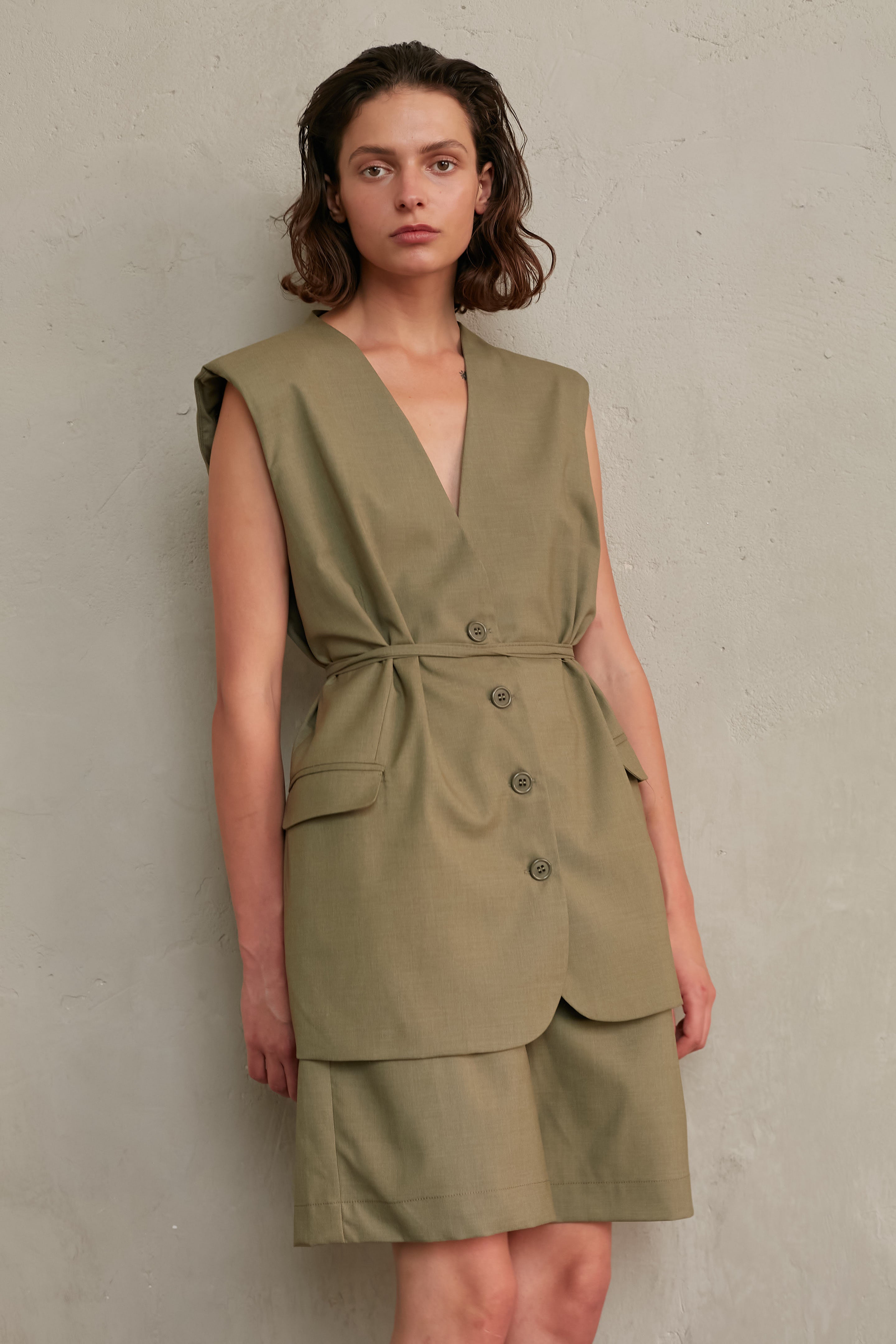 Bruno vest Olive