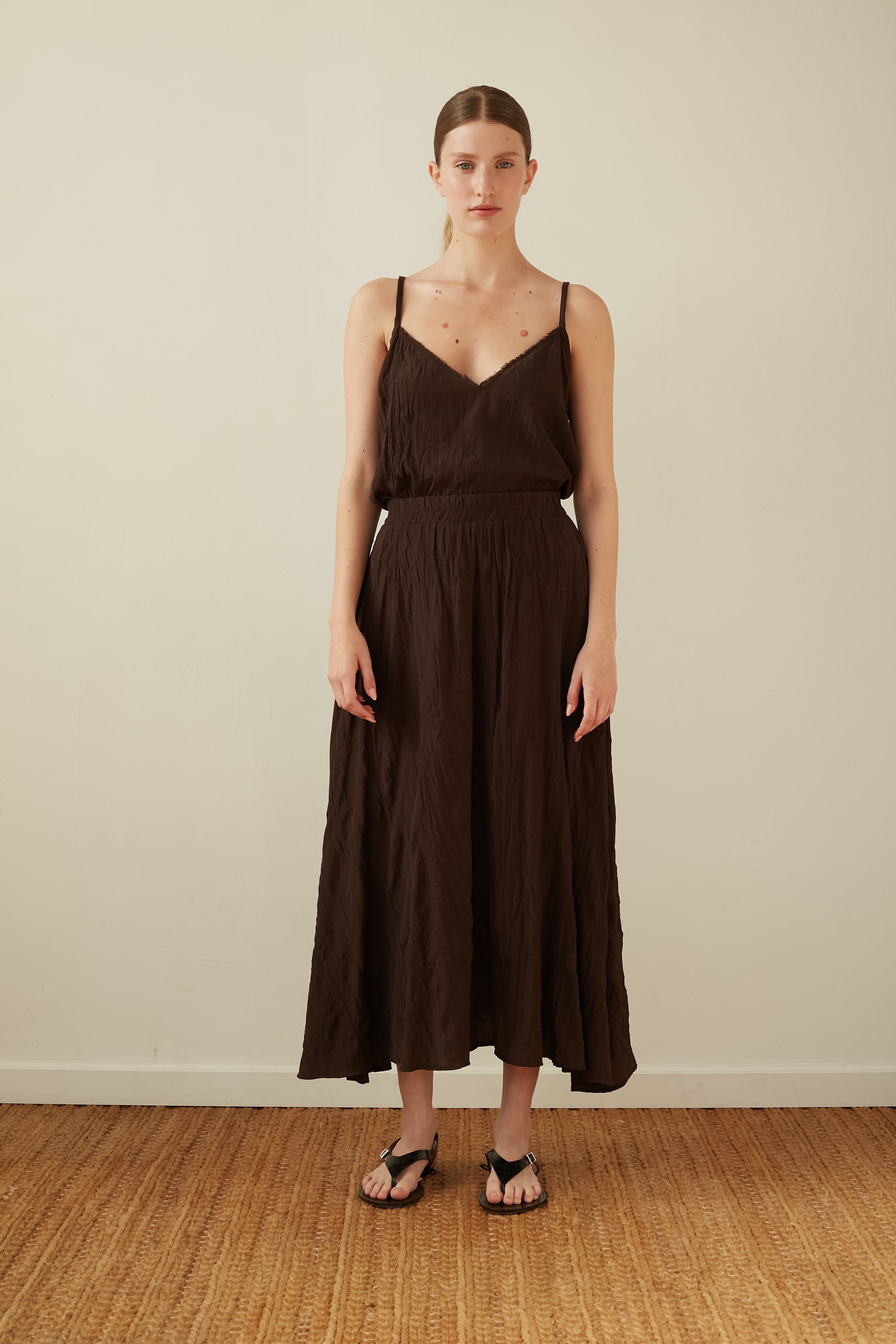 pleated top chocolate
