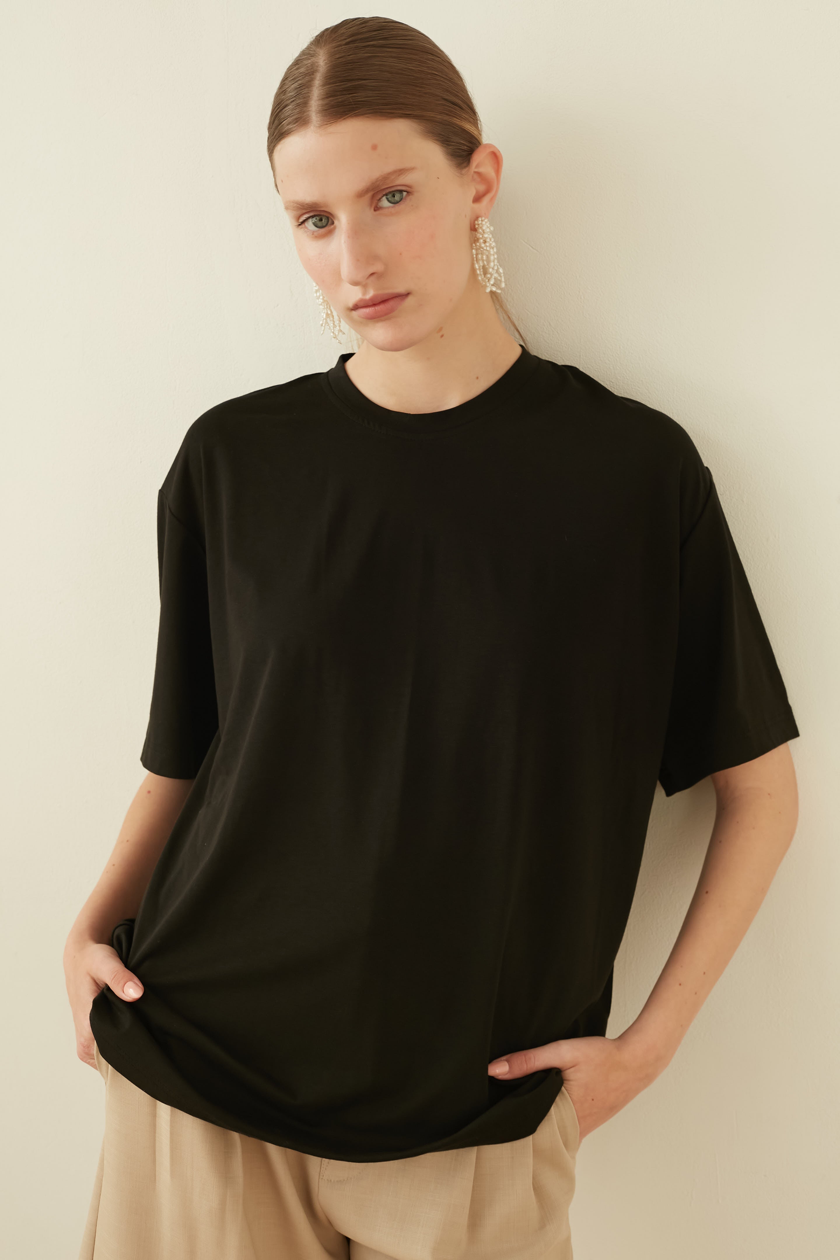 oversize t shirt black