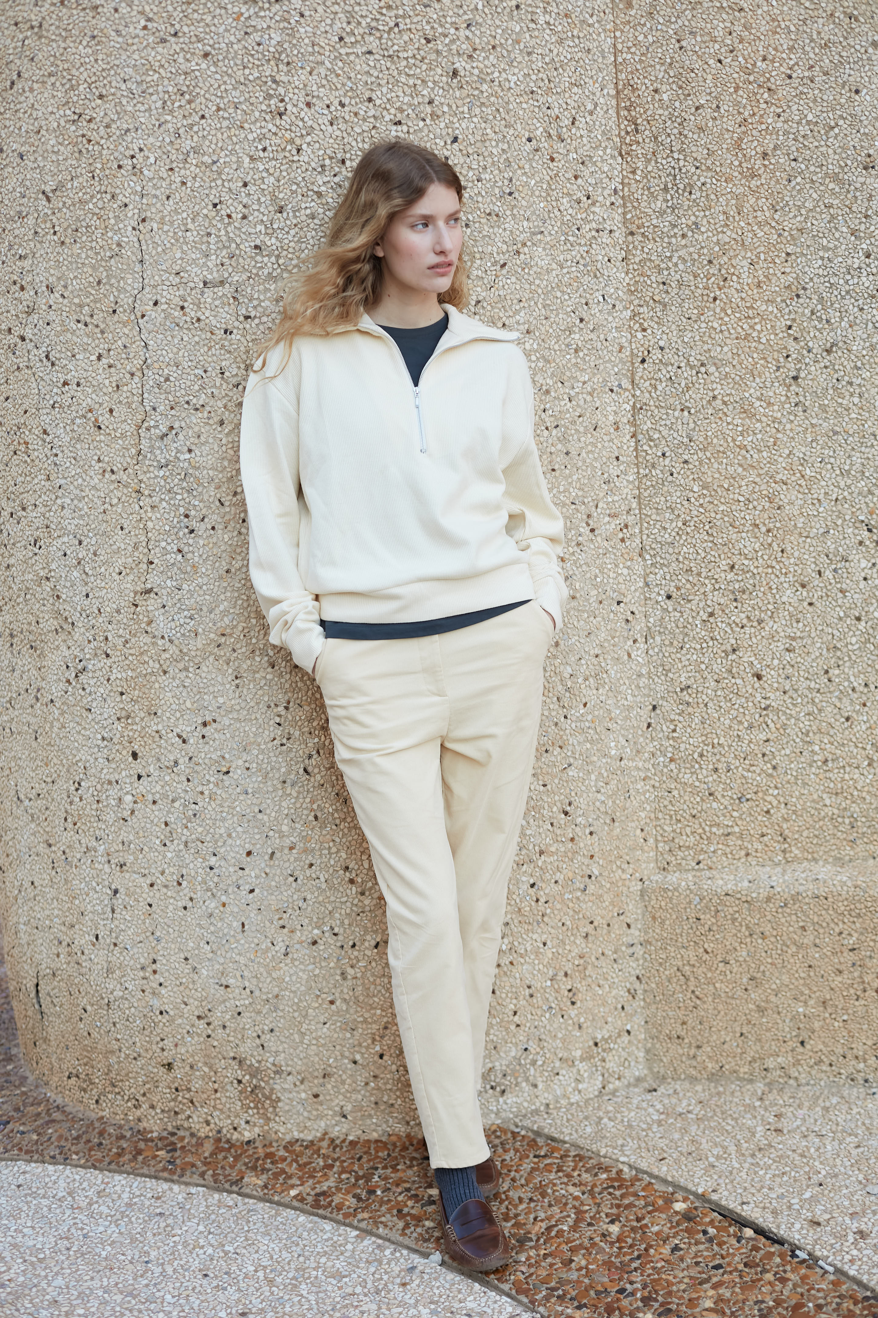 poppy pants curduroy Vanilla