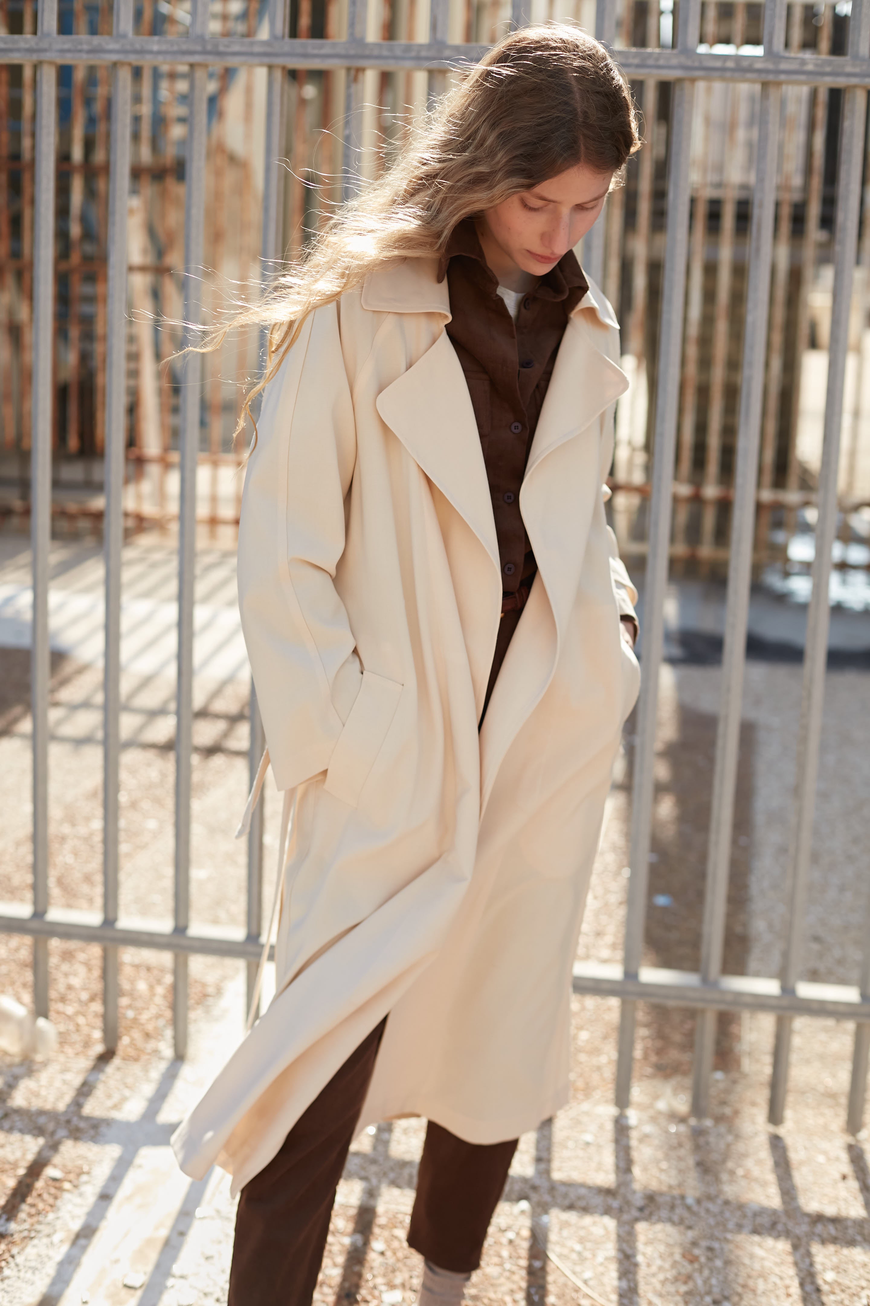 wind w trench coat Vanilla