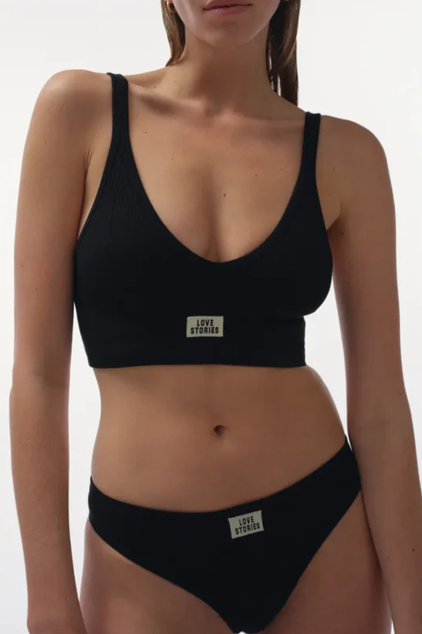 Posey Stylish sporty bralette black
