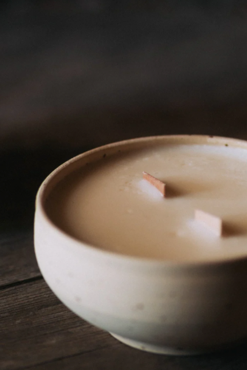 clay bowl Lavender candle natural Sade