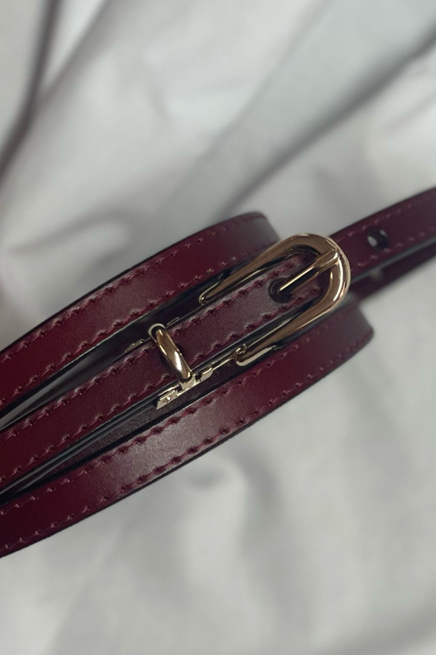 thin leather belt cogang