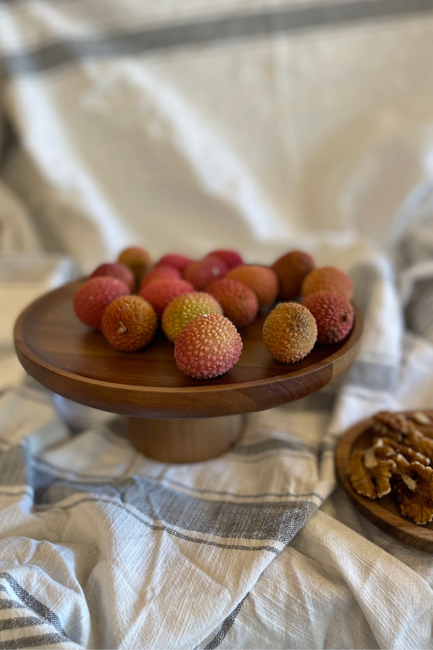 wood Cake Plate