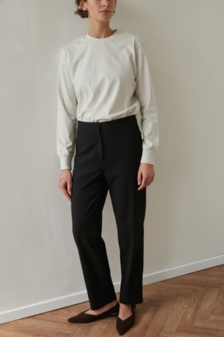 mid rise bruno pants black