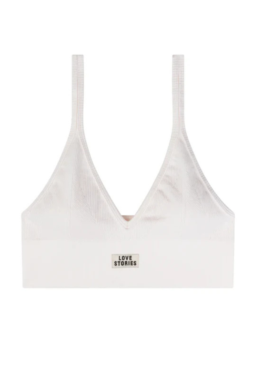 Posey Stylish sporty bralette Off White