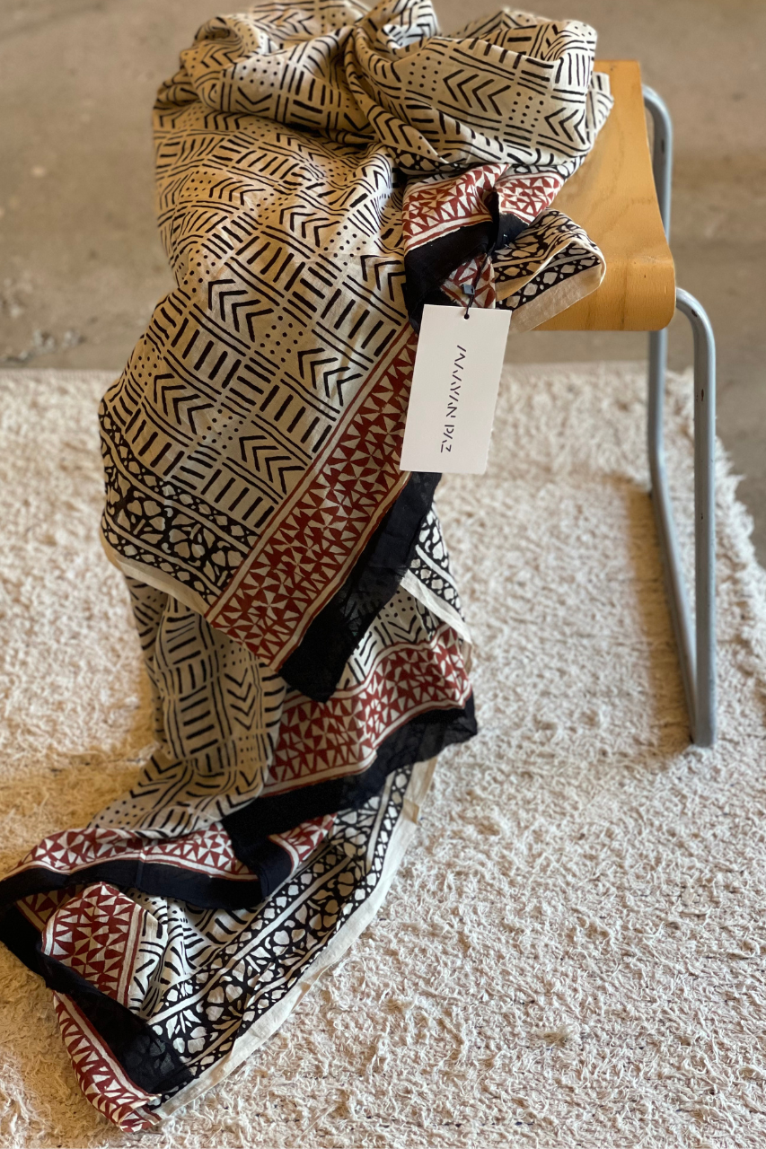 printed Sarong red