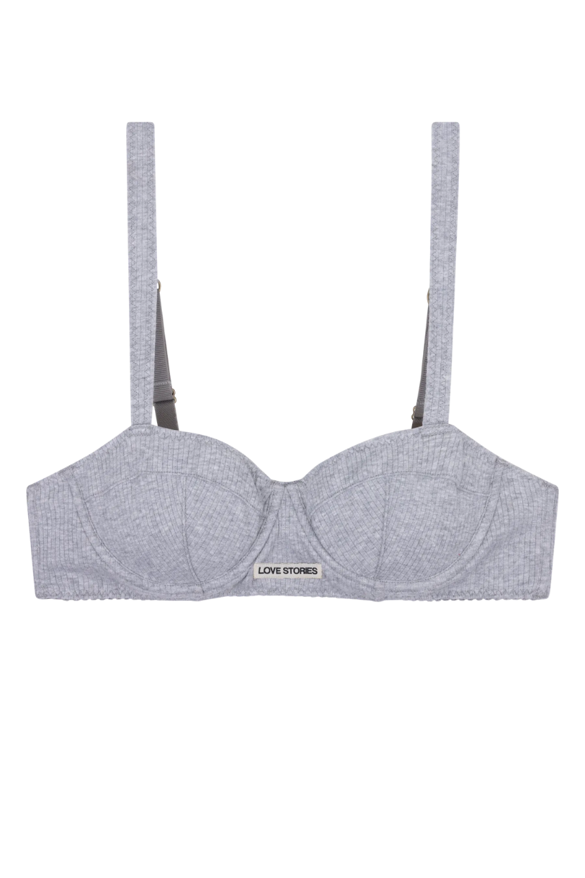 Spring Playful wired bra Grey